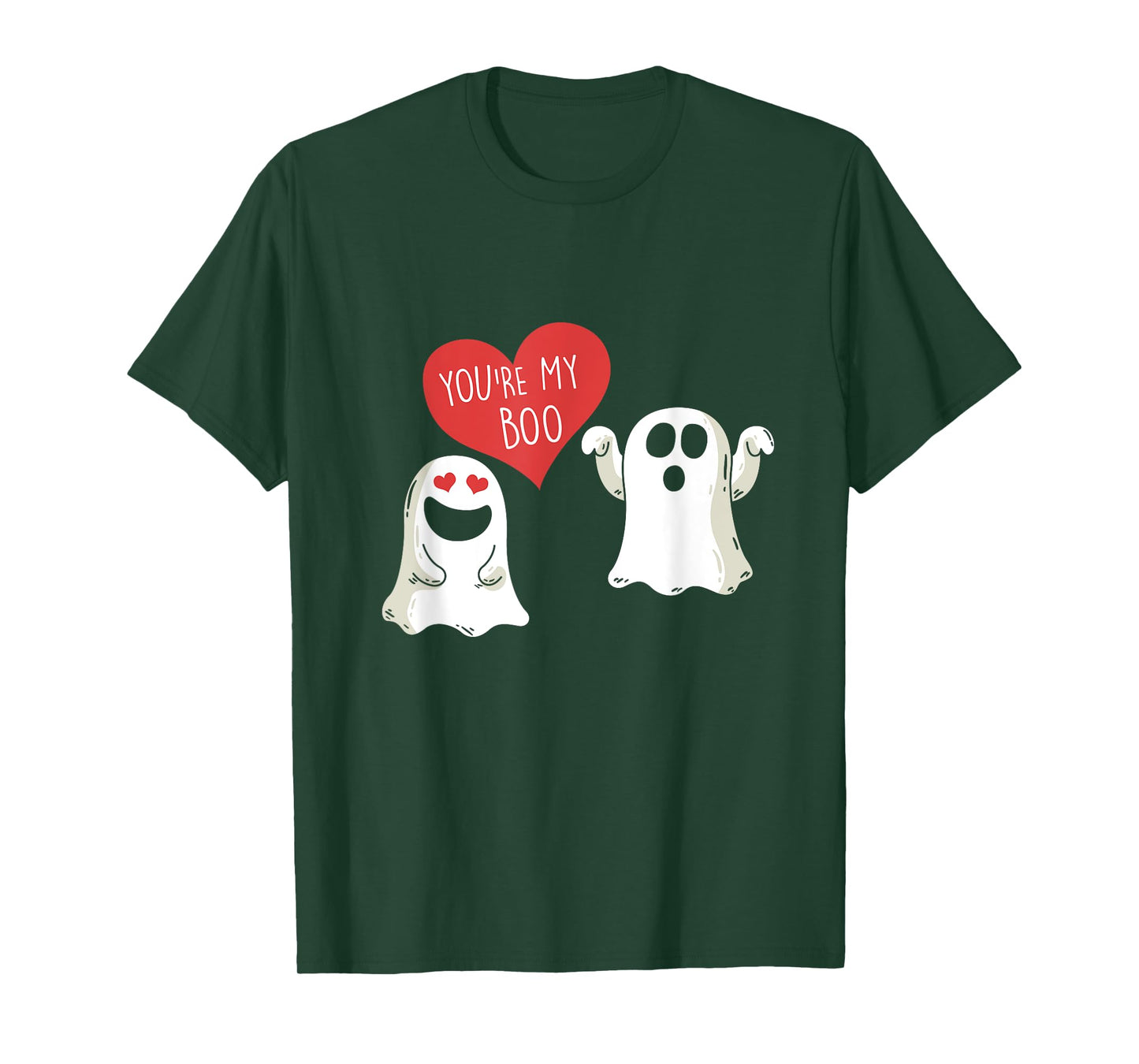 Cute Ghost Couple Boo To You Halloween Du bist mein Boo T-Shirt