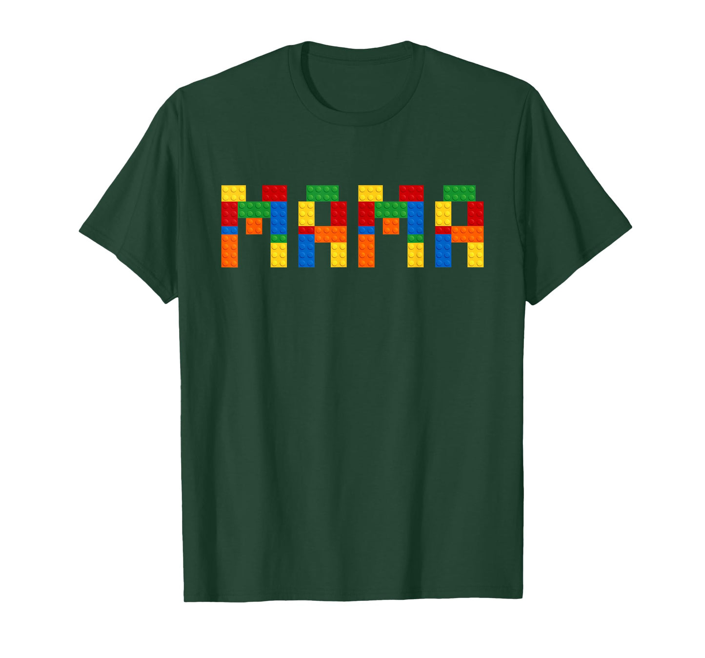Mama Building Blocks Mom Of The Birthday Boy Bricks T-Shirt