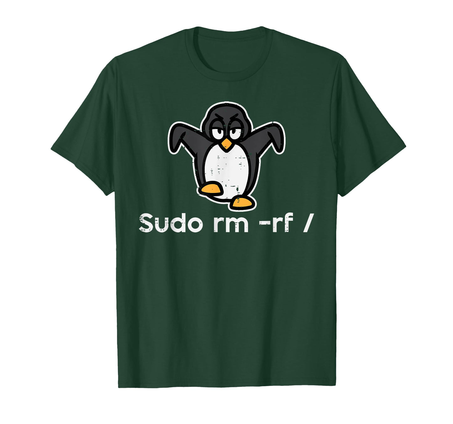 Sudo Rm Rf Penguin IT System Administrator Linux Men Women T-Shirt