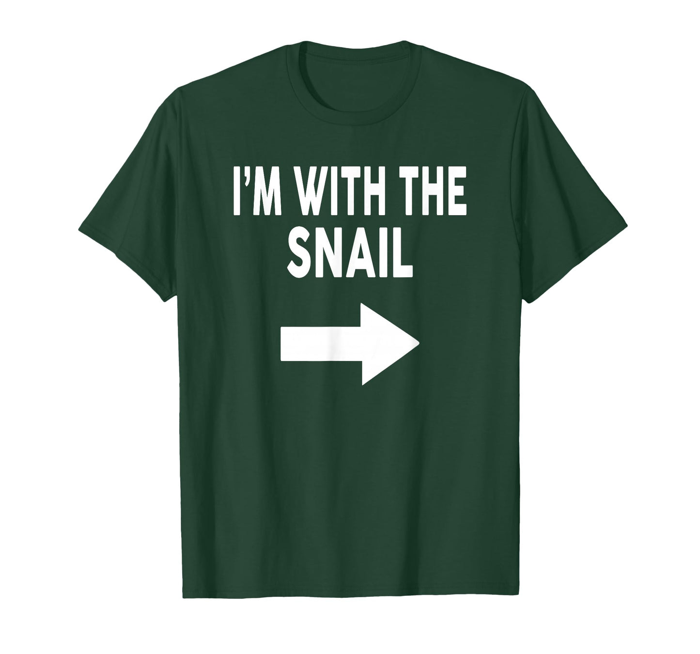 I'm with The Snail Halloween Snail T-Shirt