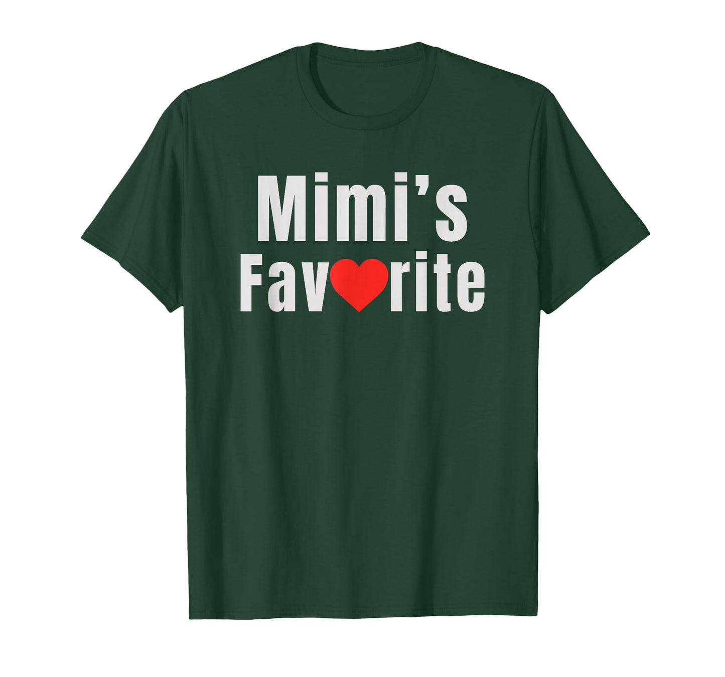 Mimi's Favorite Mom Heart Family for Kids Toddler T-Shirt
