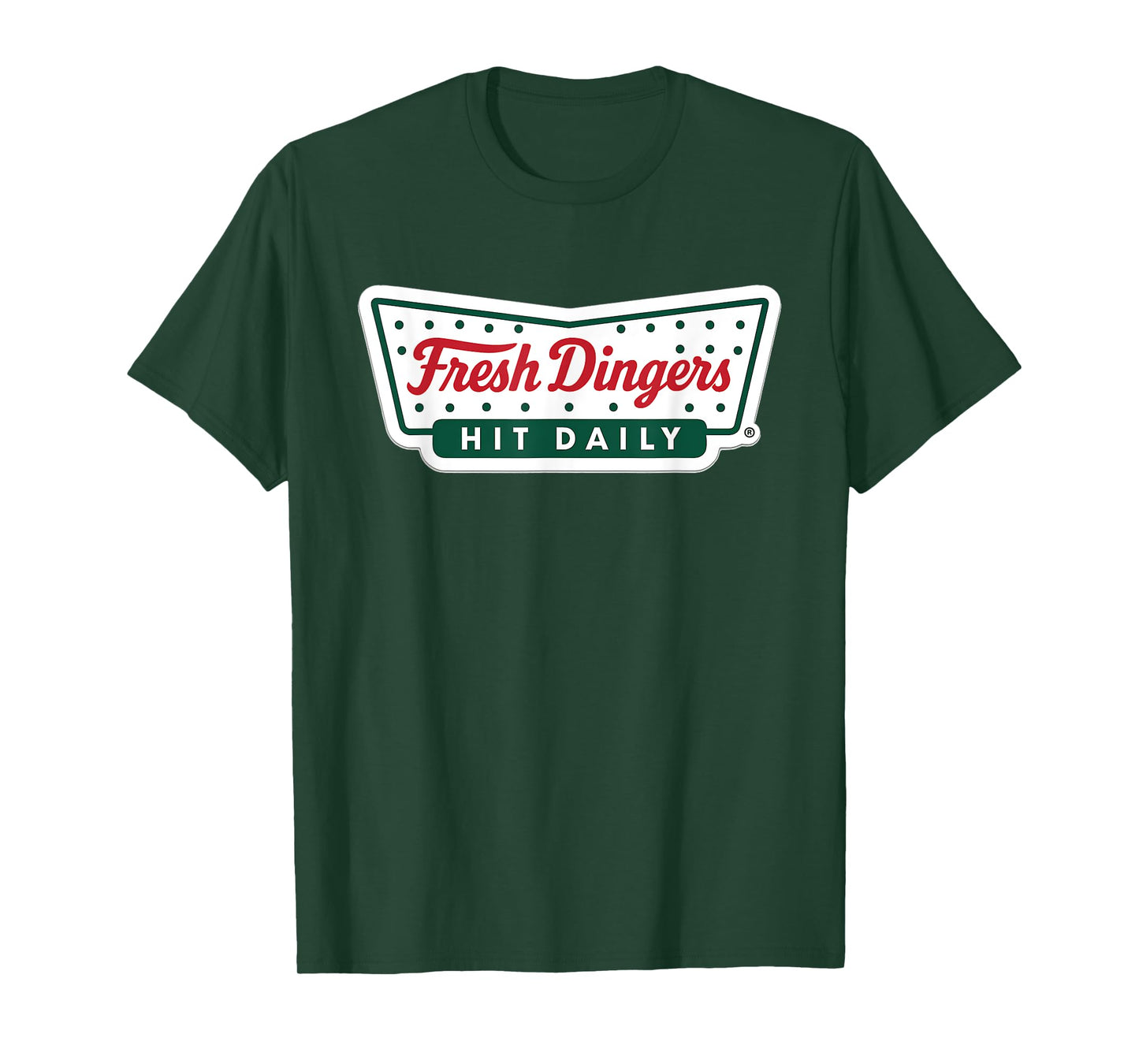 Baseball Fresh Dingers Retro Logo Hit Daily Parody T-Shirt