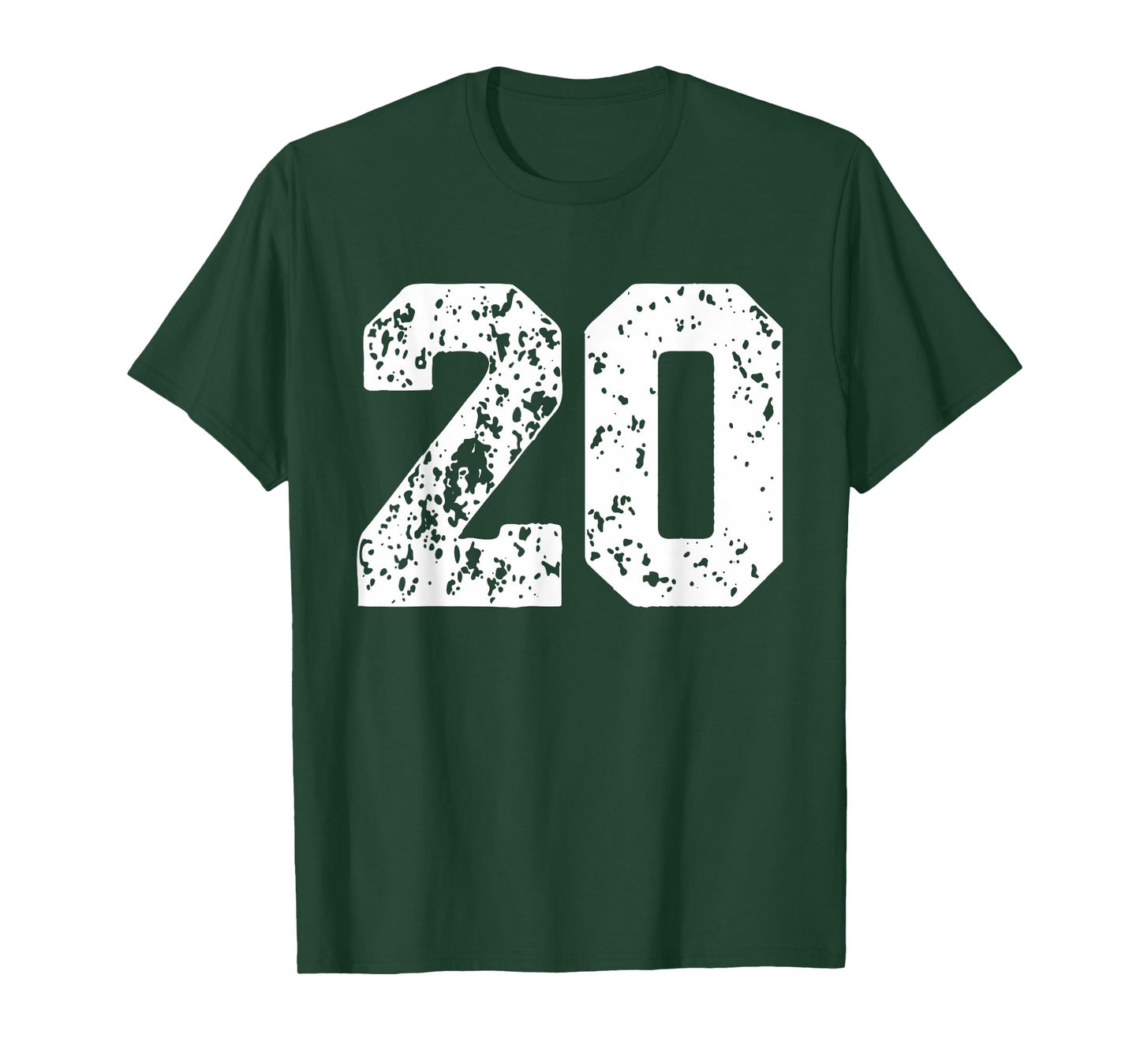 Number 20 White Best Classic College Style Birthday Funny T-Shirt