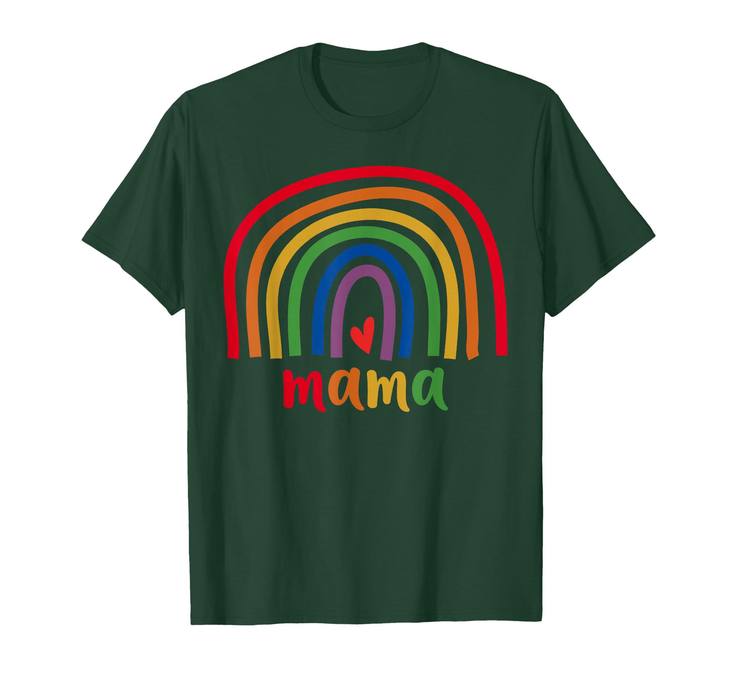 Mama Rainbow Gifts For Women Men Family Matching Birthday T-Shirt