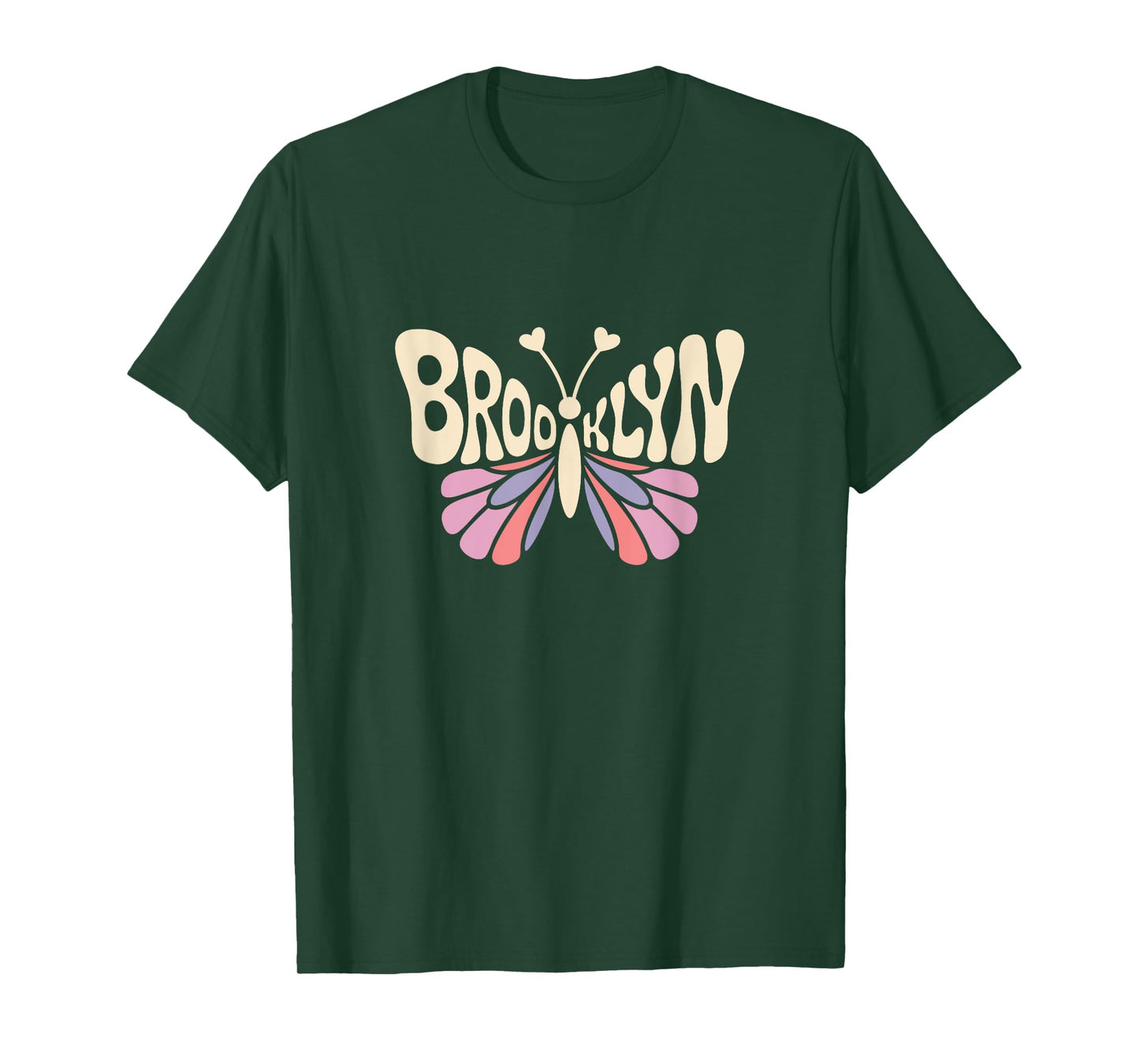 Brooklyn Butterfly - Personalized Cute Name Word Art T-Shirt