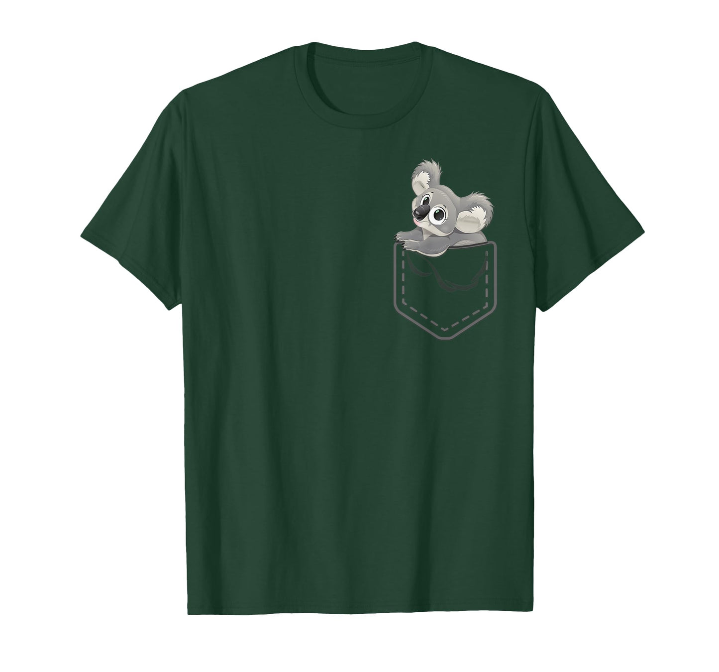 Cute Cartoon Koala Pocket Funny Gift From Australia T-Shirt