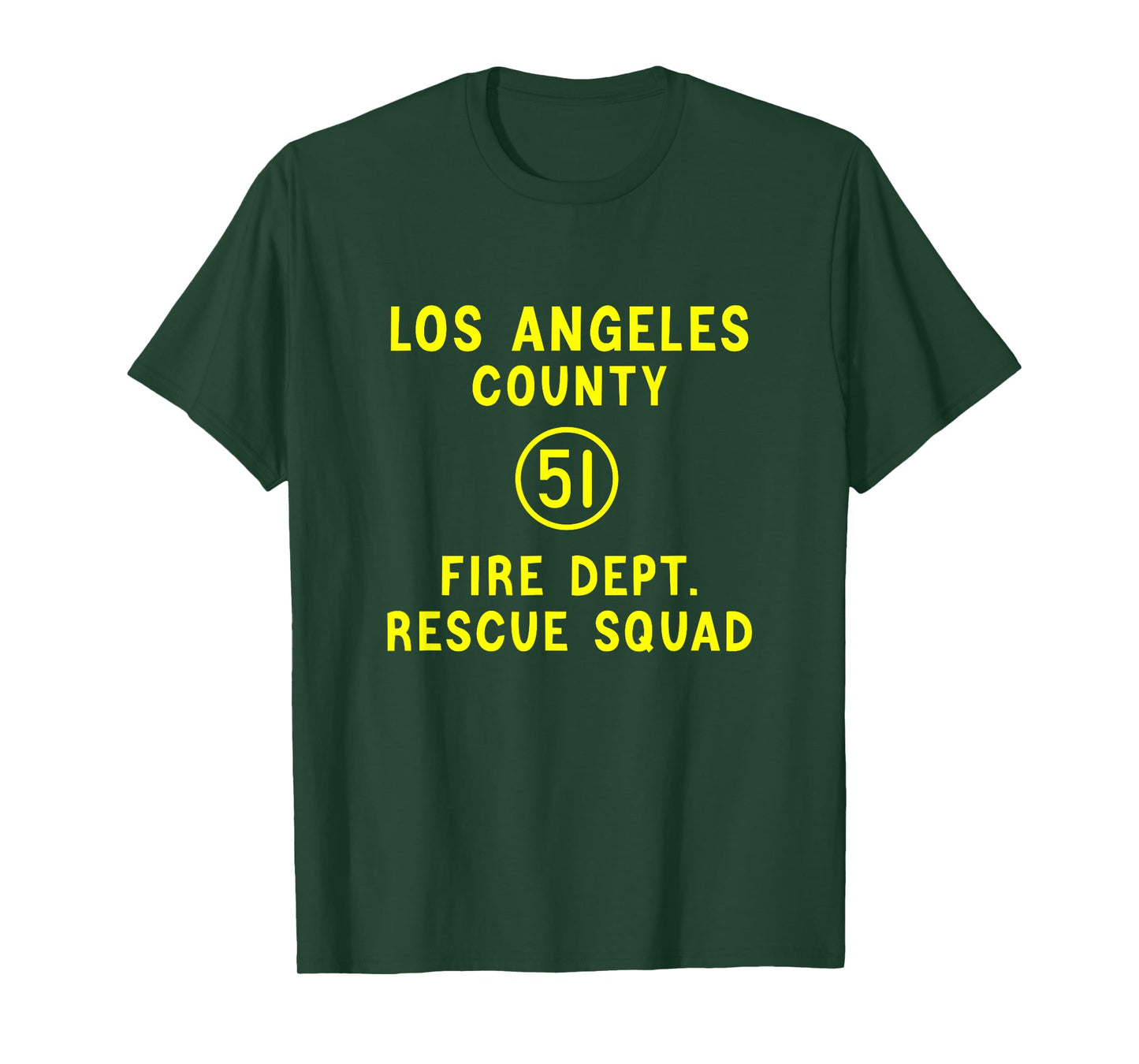 Truck Side 51 Emergency Squad Logo Essential Emergency 51 T-Shirt