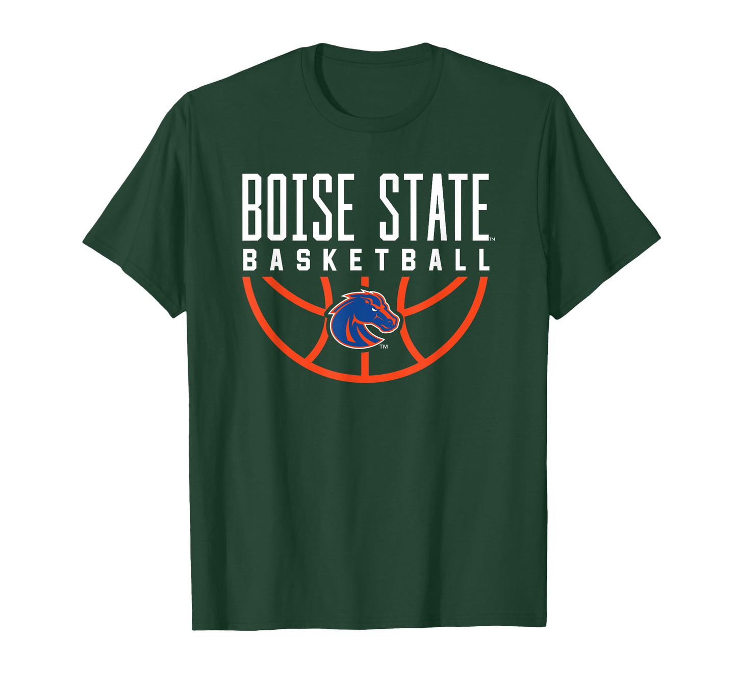 Boise State University BSU Broncos Basketball Arch T-Shirt