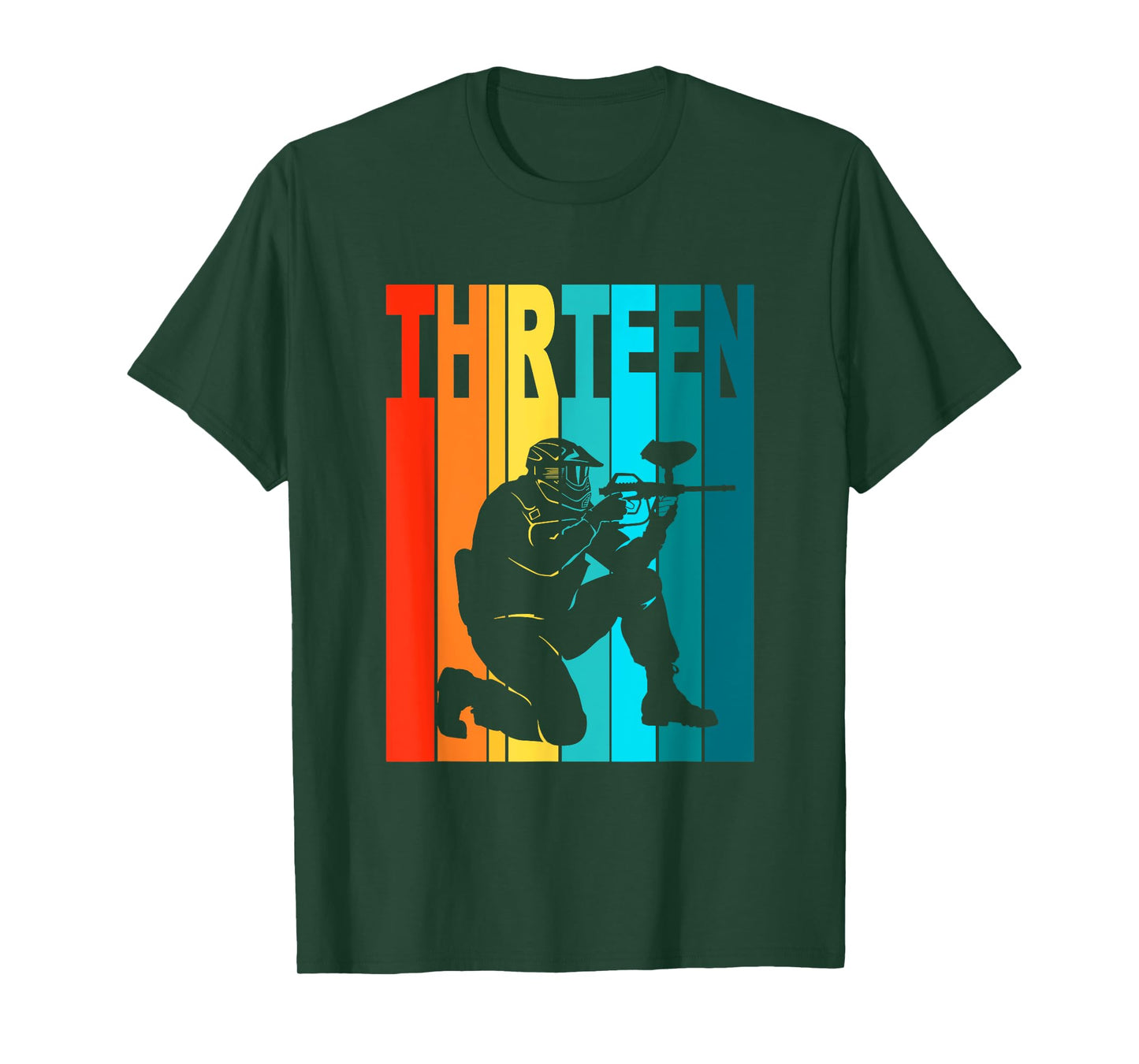 13th Birthday Paintball Theme 13 Year Old Boy Birthday T-Shirt