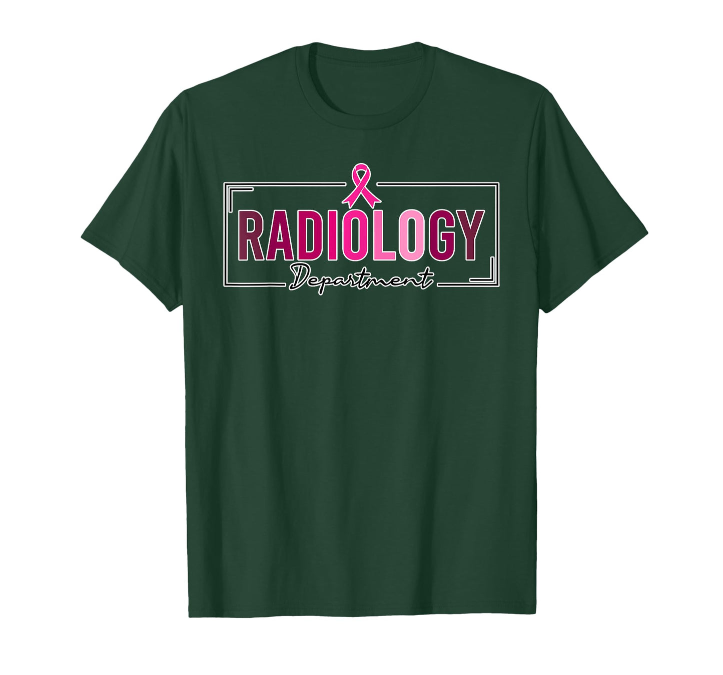 Radiology Department Rad Tech Breast Cancer Awareness T-Shirt
