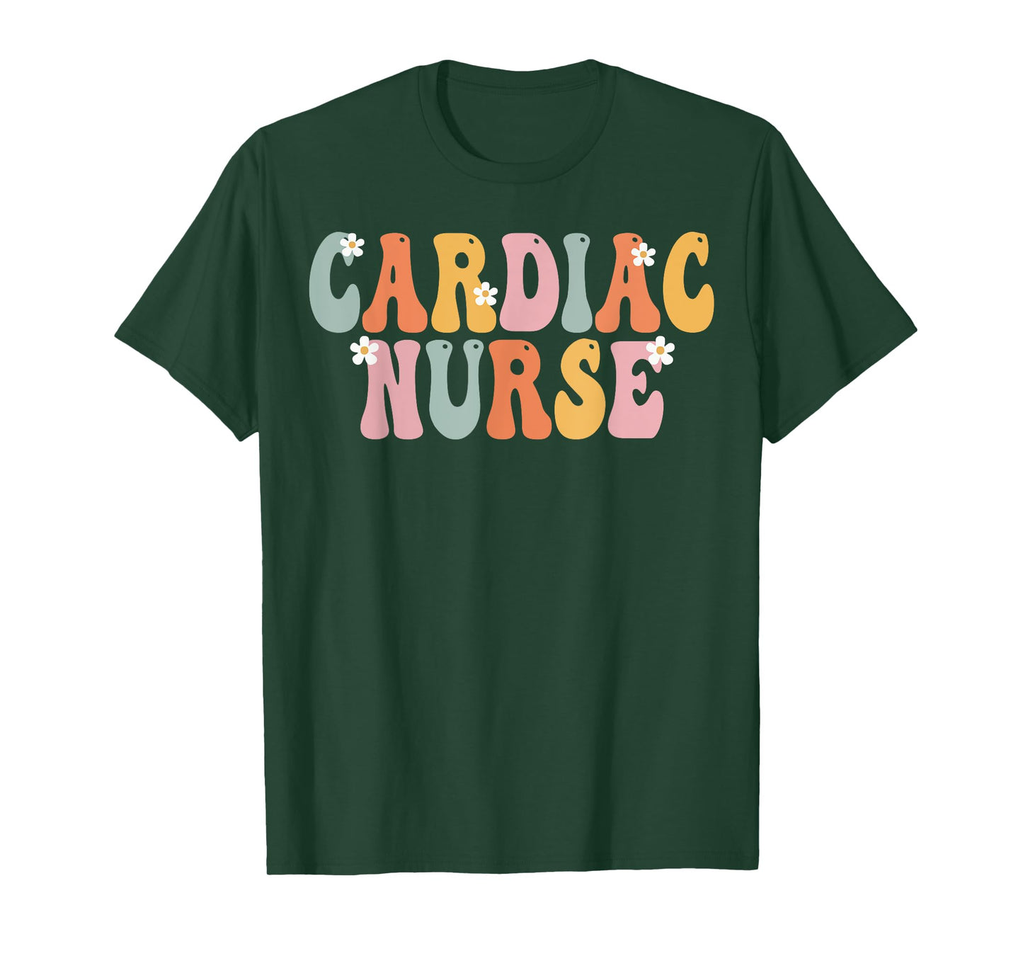 Cardiac Nurse Week Groovy Appreciation Day For Women Work T-Shirt
