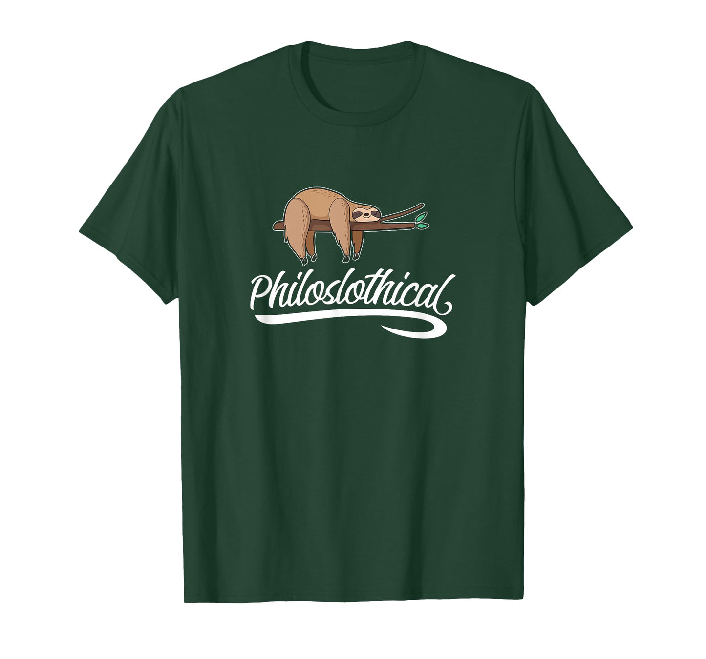 Philoslothical Sloth Funny Philosophical Pun Philosophy Gift T-Shirt