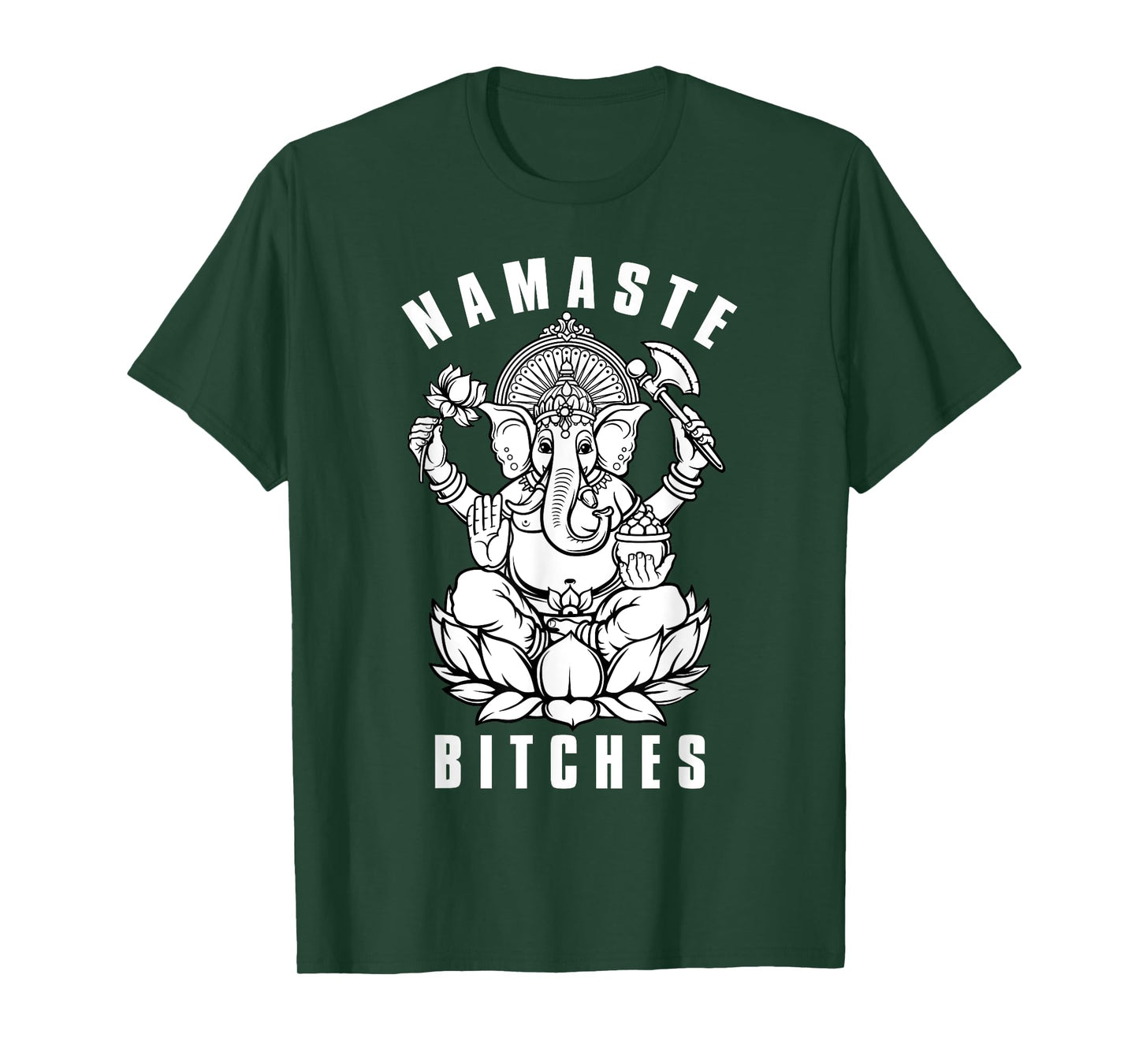 Funny Yoga Humor Namaste Bitches T-Shirt T-Shirt