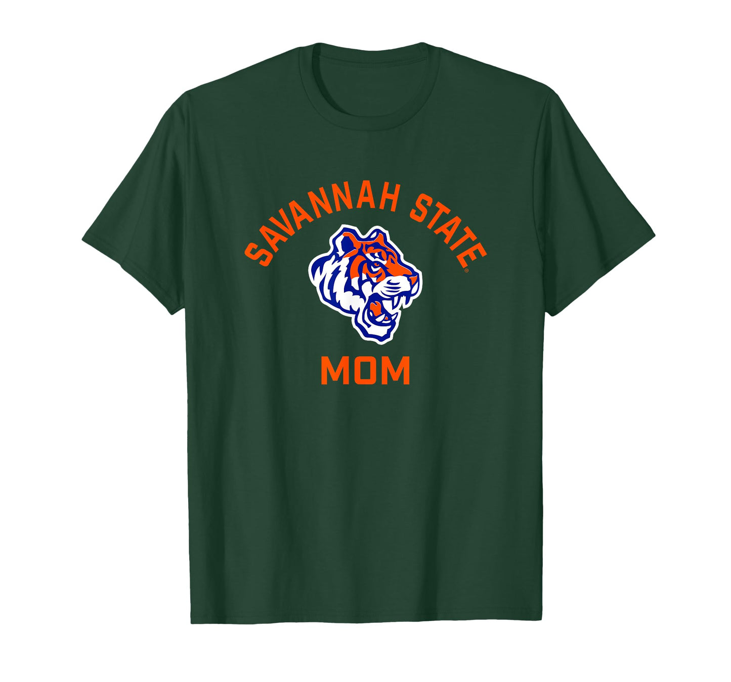 Savannah State University SSU Tigers Arched Mom T-Shirt
