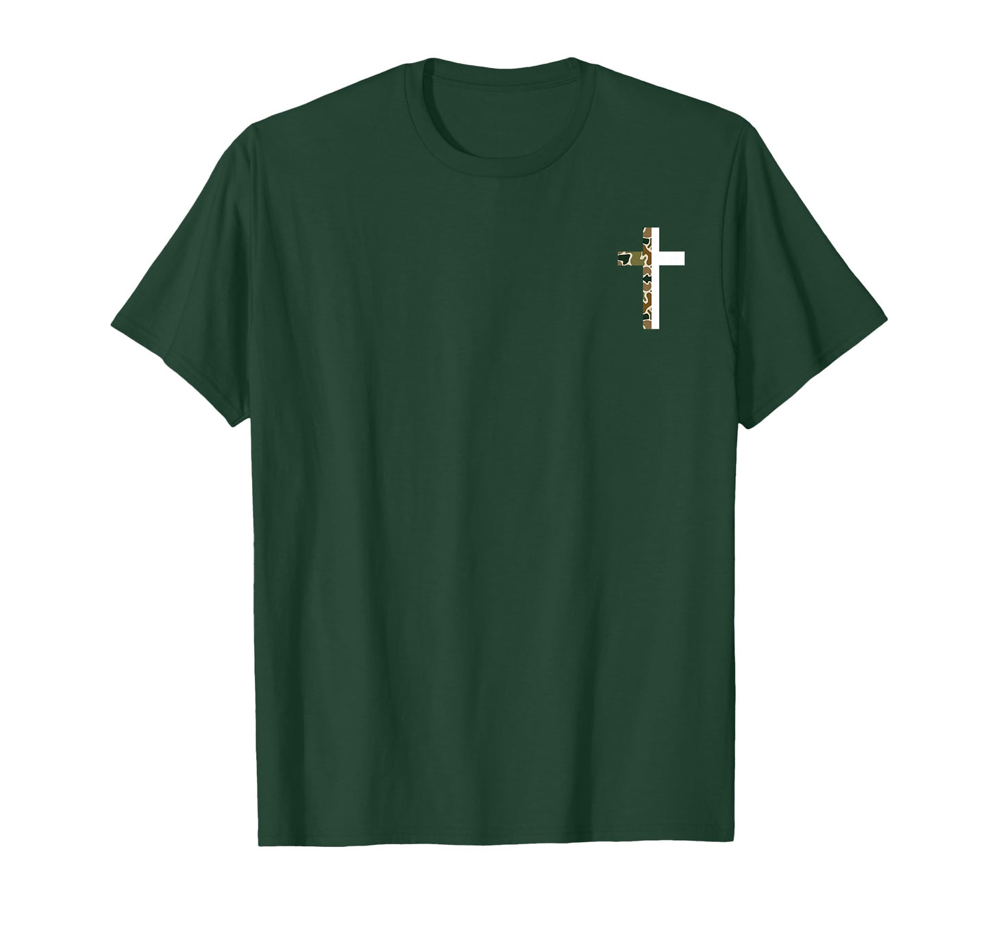 Jesus Saved My Life Camo Christian Cross God Faith (2 Side) T-Shirt