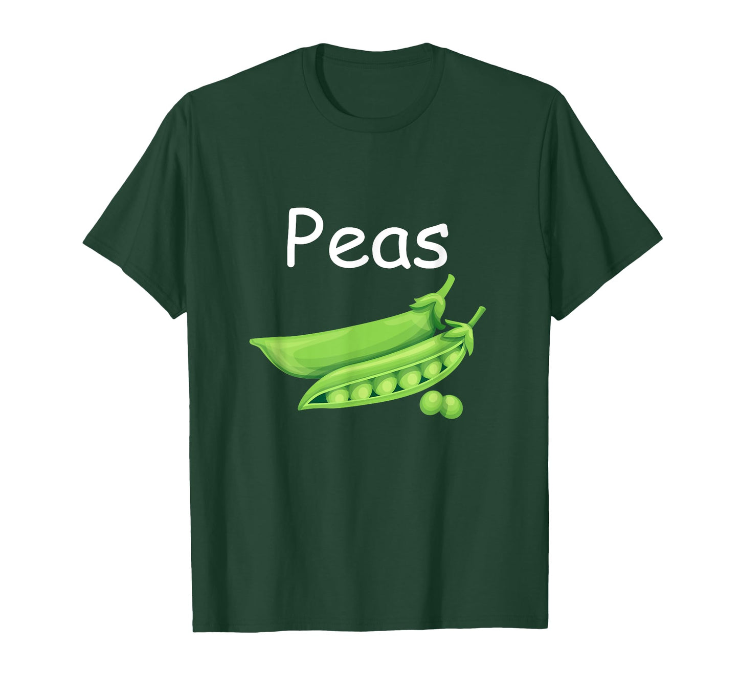 Funny Family Matching Halloween Costumes Peas and Carrots T-Shirt