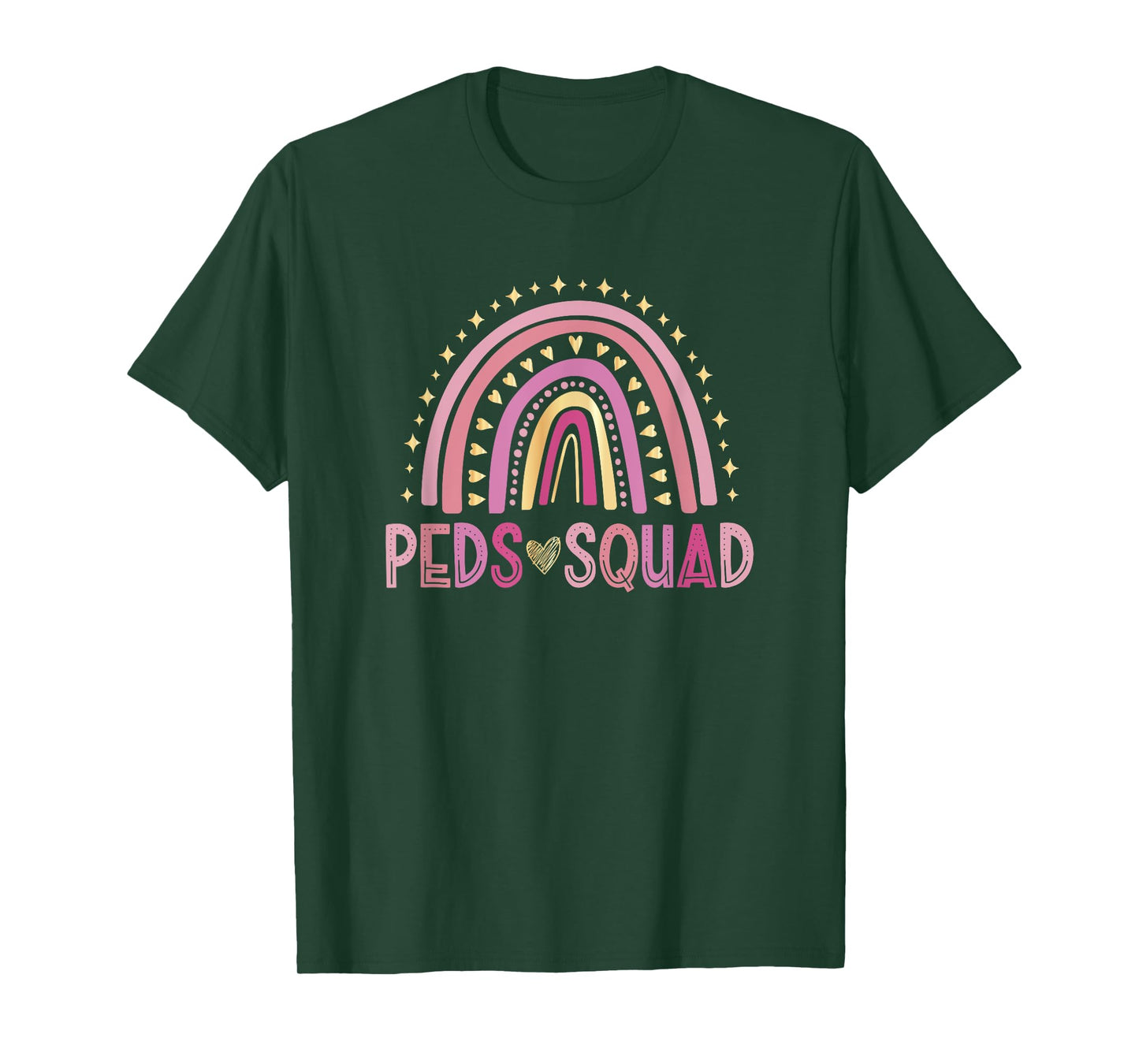 Pediatrician Rainbow Peds Squad Pediatric Nurse PEDS T-Shirt