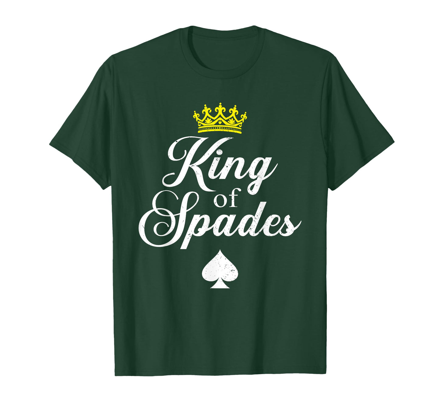 Cool King Of Spades Art For Men Dad Card Game Spades Player T-Shirt