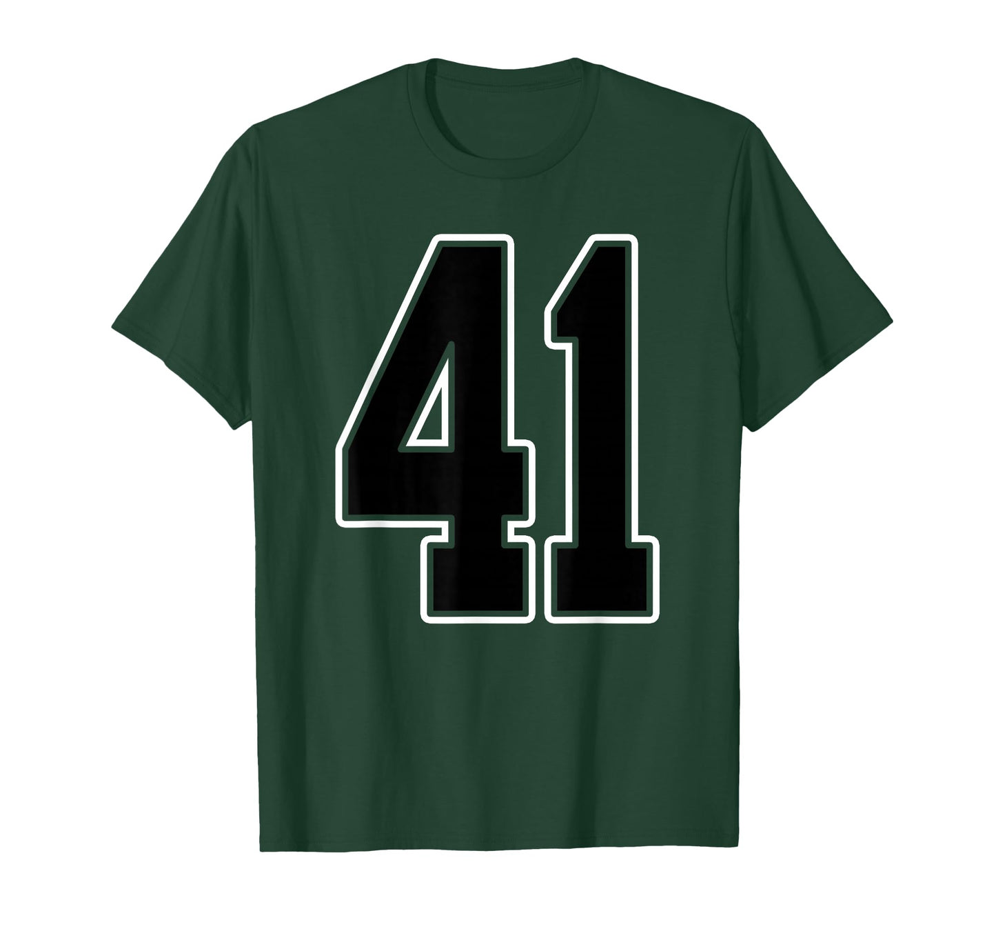 Black and White Number 41 Jersey Player Uniform #41 Fan T-Shirt