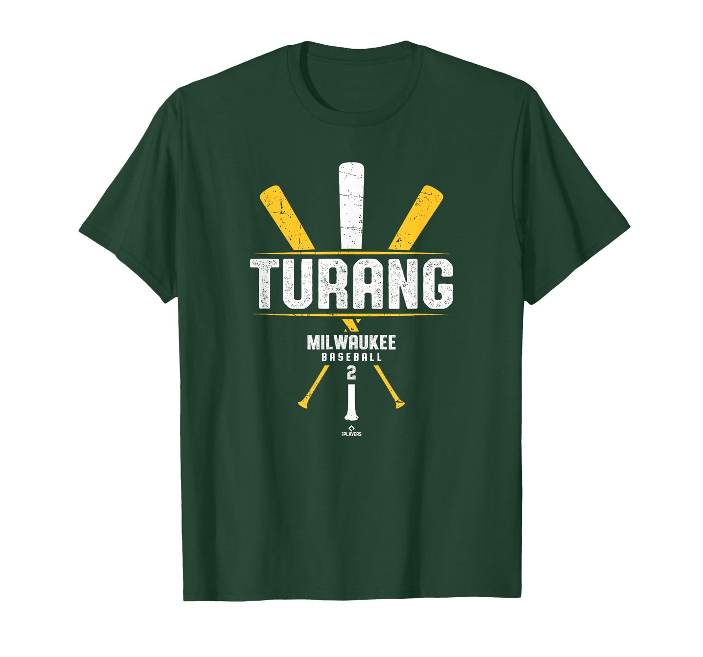 Vintage Baseball Bat Gameday Brice Turang Milwaukee Baseball T-Shirt
