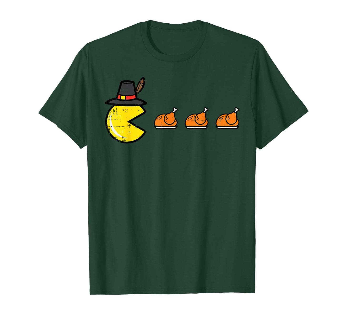 Thanksgiving Video Game Eating Turkey Gamer Men Women Kids T-Shirt