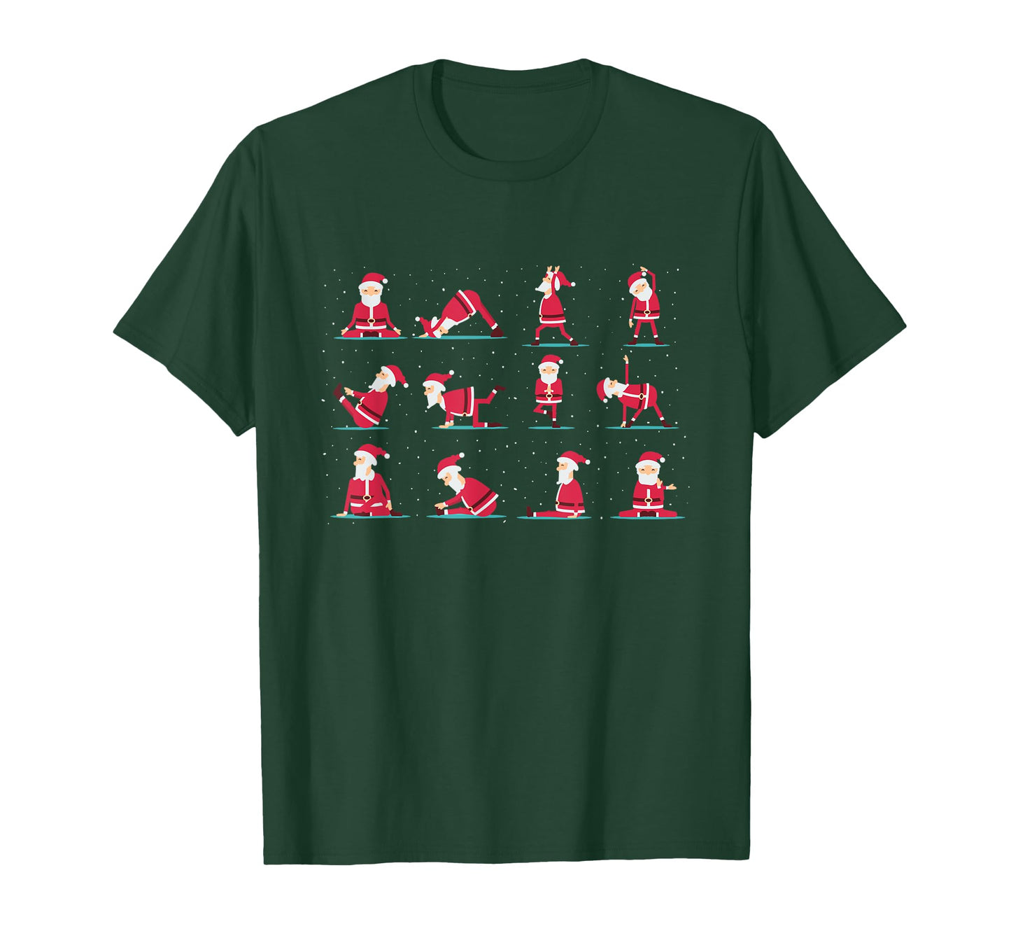 Merry Christmas Yoga Santa Practice Yoga Xmas Meditation T-Shirt