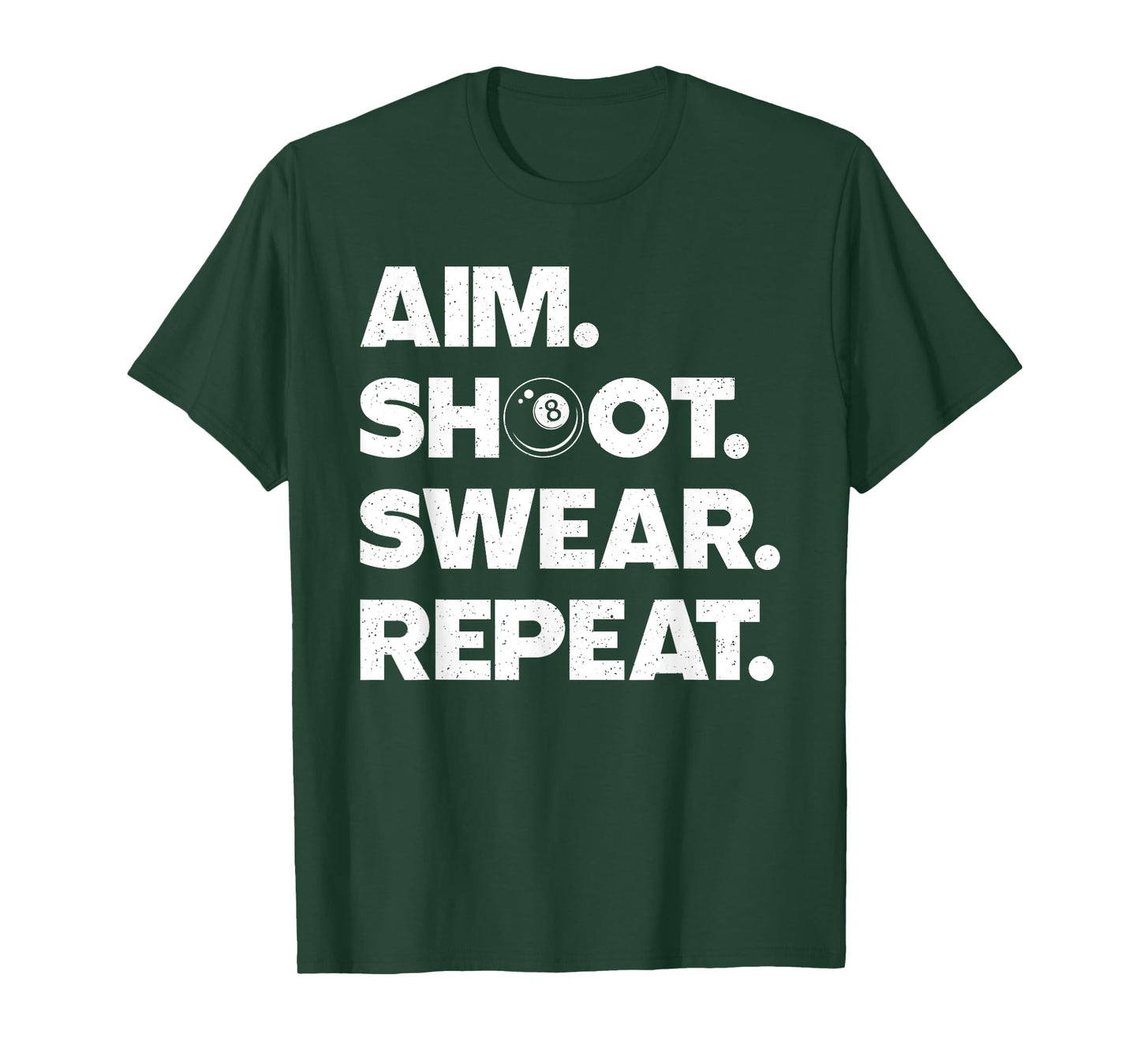 Funny Billiard Art For Men Women Billiard Player Pool Lover T-Shirt