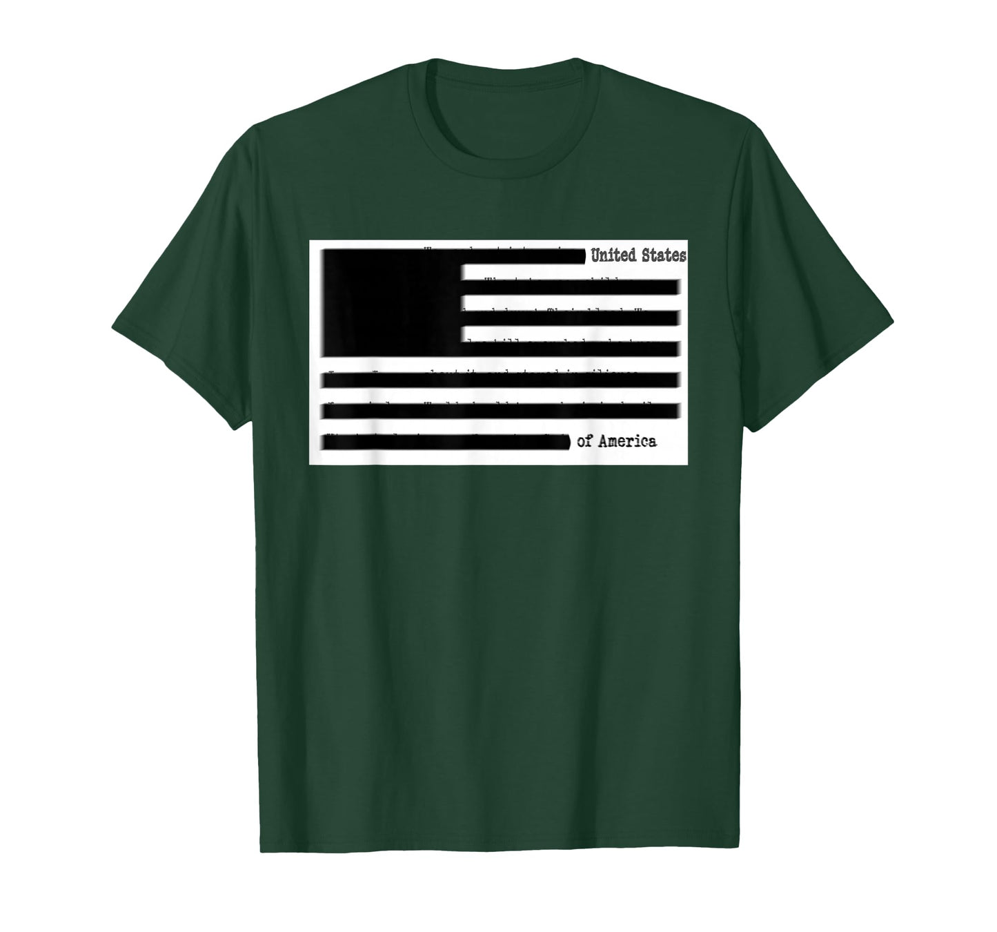 Censored Documents American Flag – United States of America T-Shirt