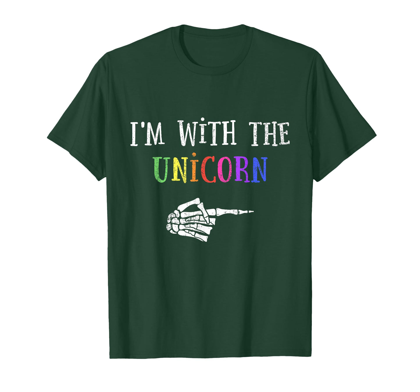 Im with unicorn matching partner couple costume halloween T-Shirt
