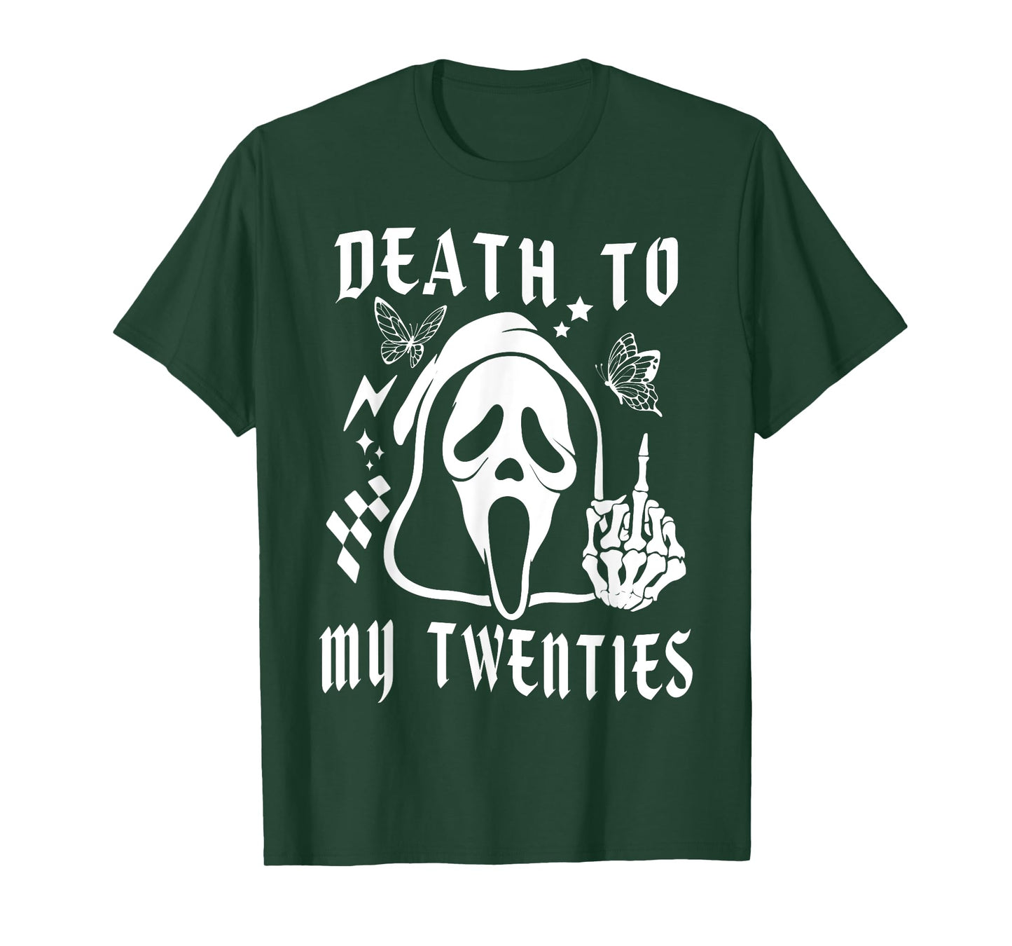 Death To My Twenties Funny R.I.P 20s, 30th Birthday Skeleton T-Shirt
