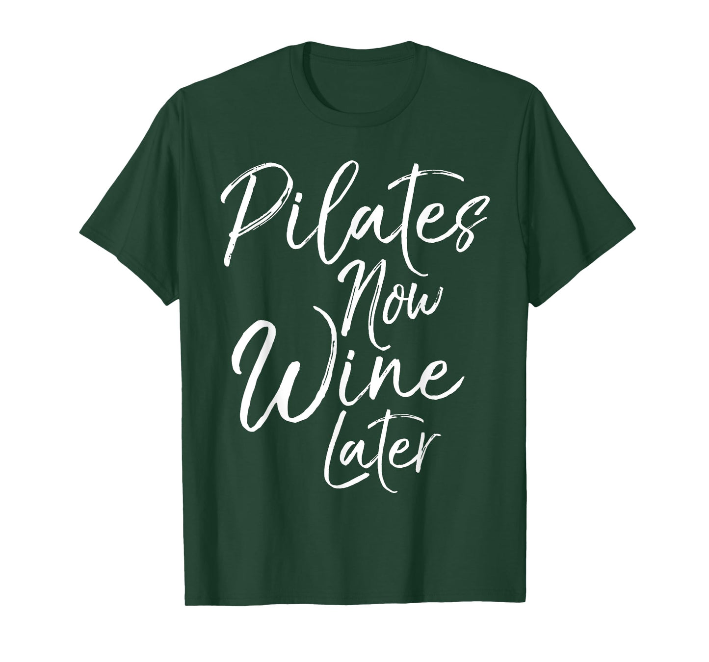 Pilates Now Wine Later Shirt for Women Cute Alcohol Yoga Tee T-Shirt