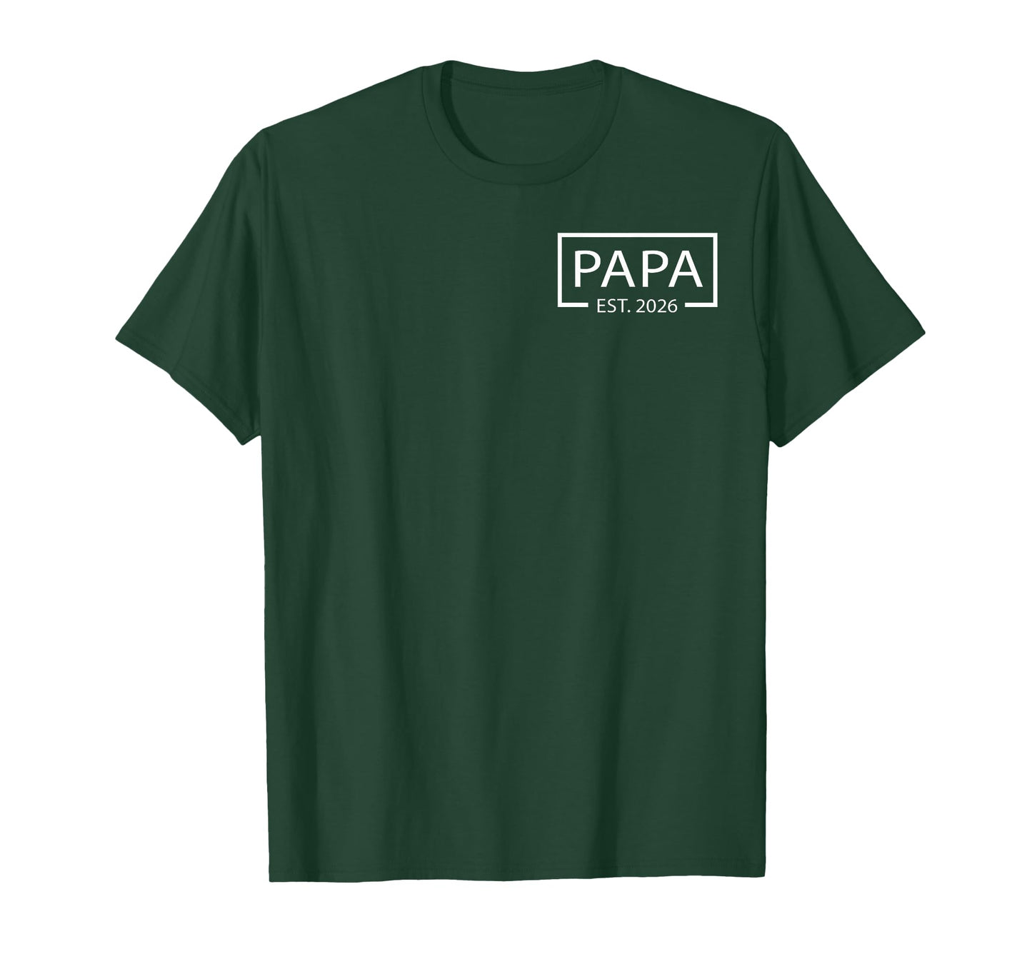 Promoted to Papa Est 2026 Baby Announcement Pocket T-Shirt