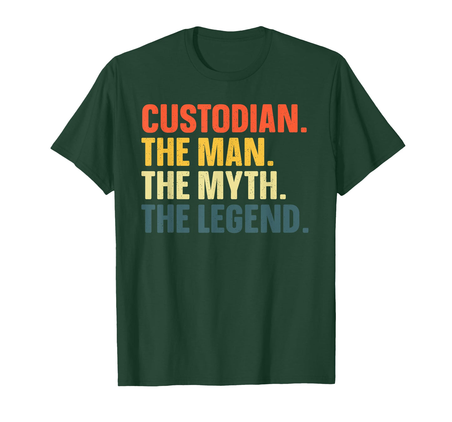 Custodian Art For Men Janitor School Custodian Appreciation T-Shirt