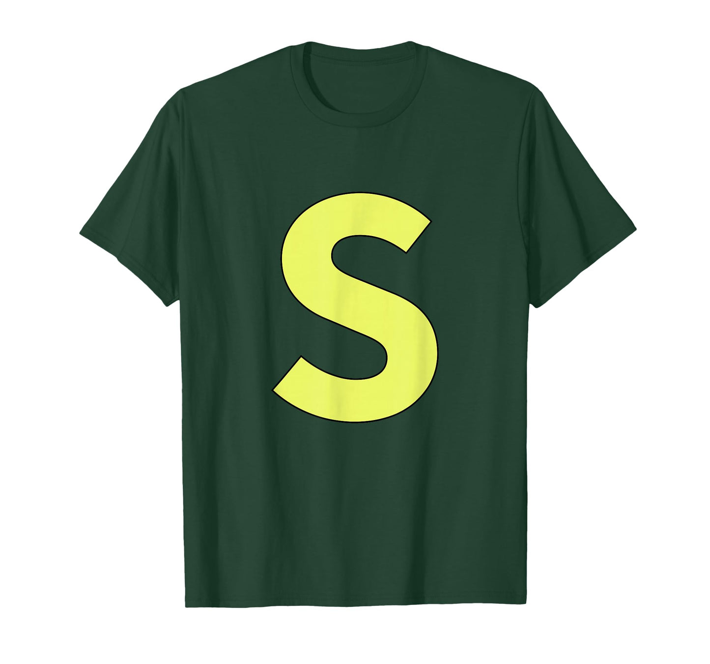 Funny Letter S Blue Halloween Costume T-Shirt