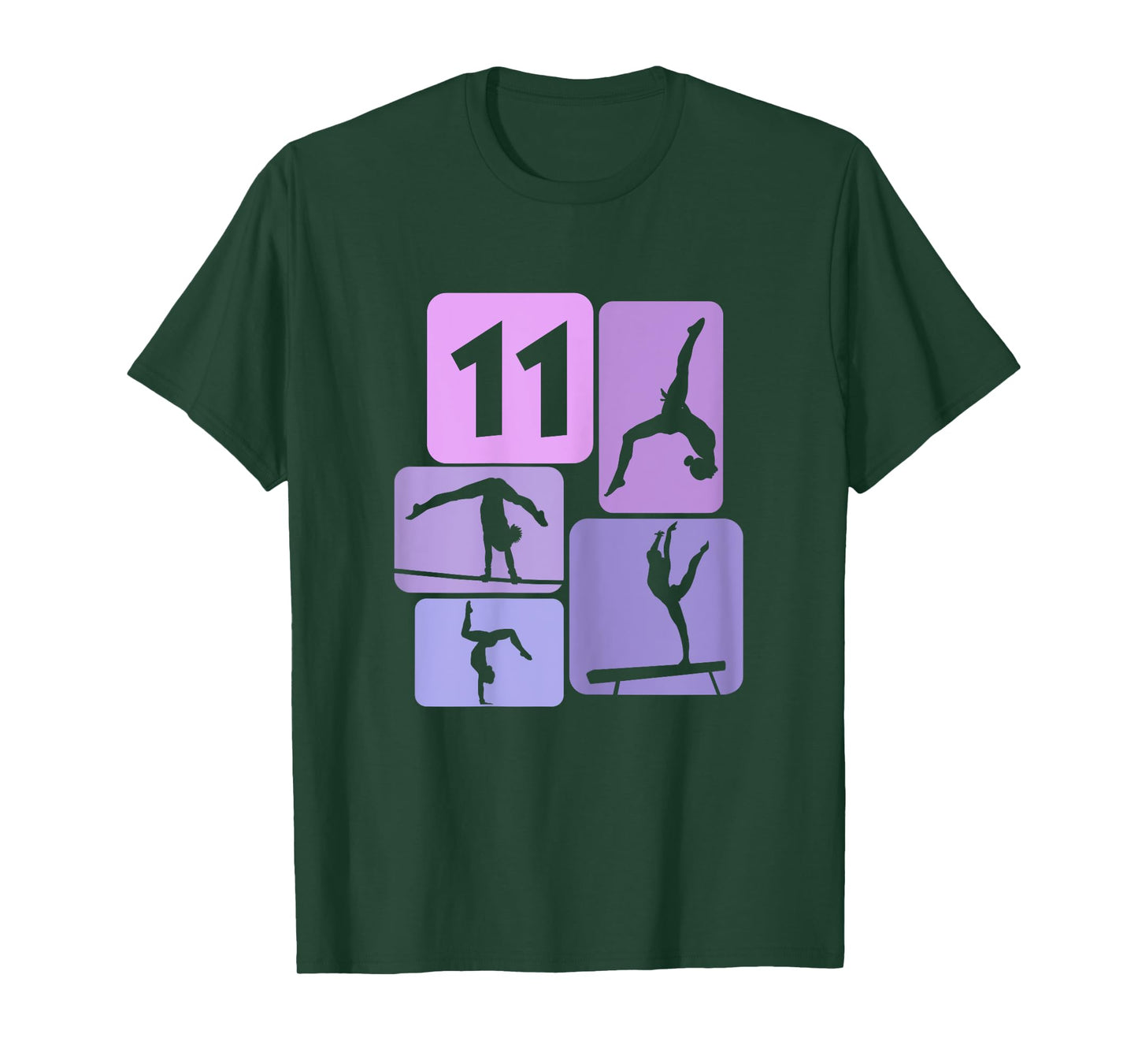 11th Birthday Girl Gymnast Acrobatic 11 Years Gymnastics T-Shirt