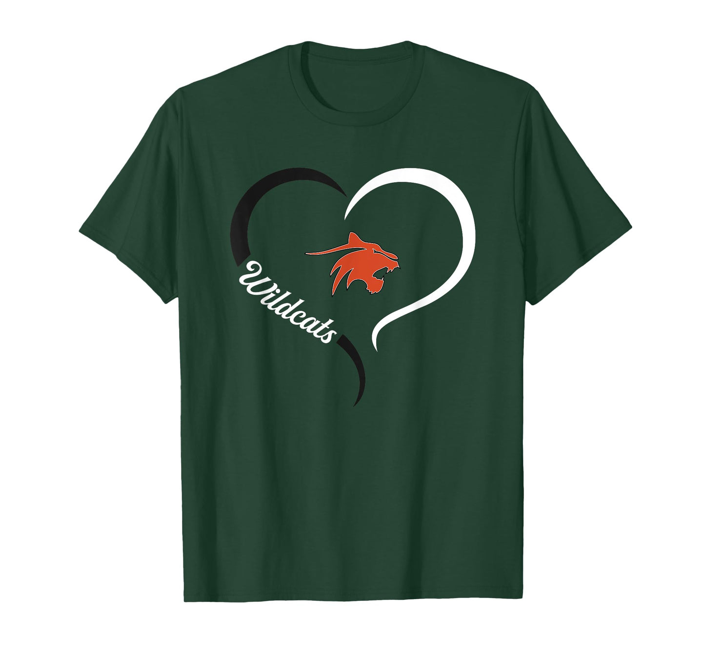 Greater Latrobe Wildcats Logo Half Heart Slogan HS T-Shirt