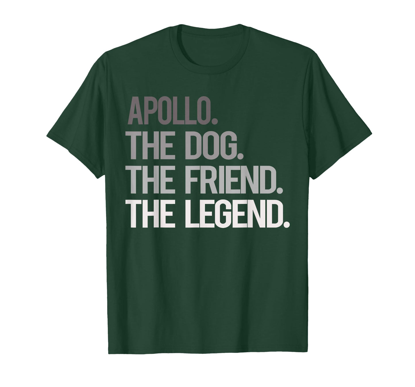Apollo THE DOG THE FRIEND THE LEGEND - National Pet Day T-Shirt for Men Women Girls Kids
