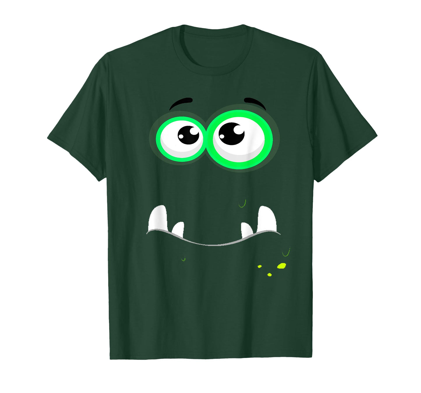 Funny Scary Monster Eyeball Face Easy Christma Costume Cute T-Shirt