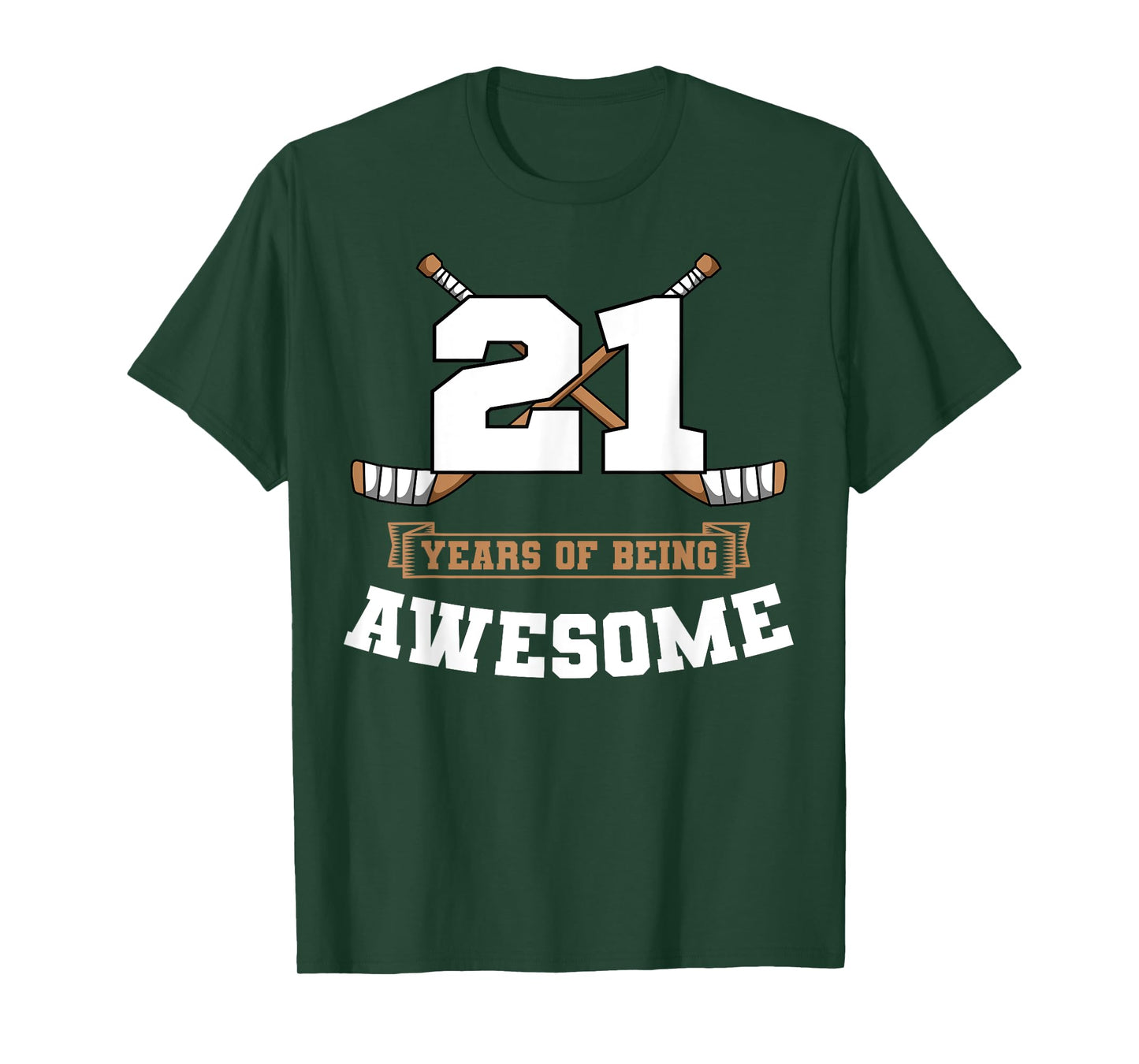 Ice Hockey 21st Birthday Sports Theme Party Goal Team Player T-Shirt