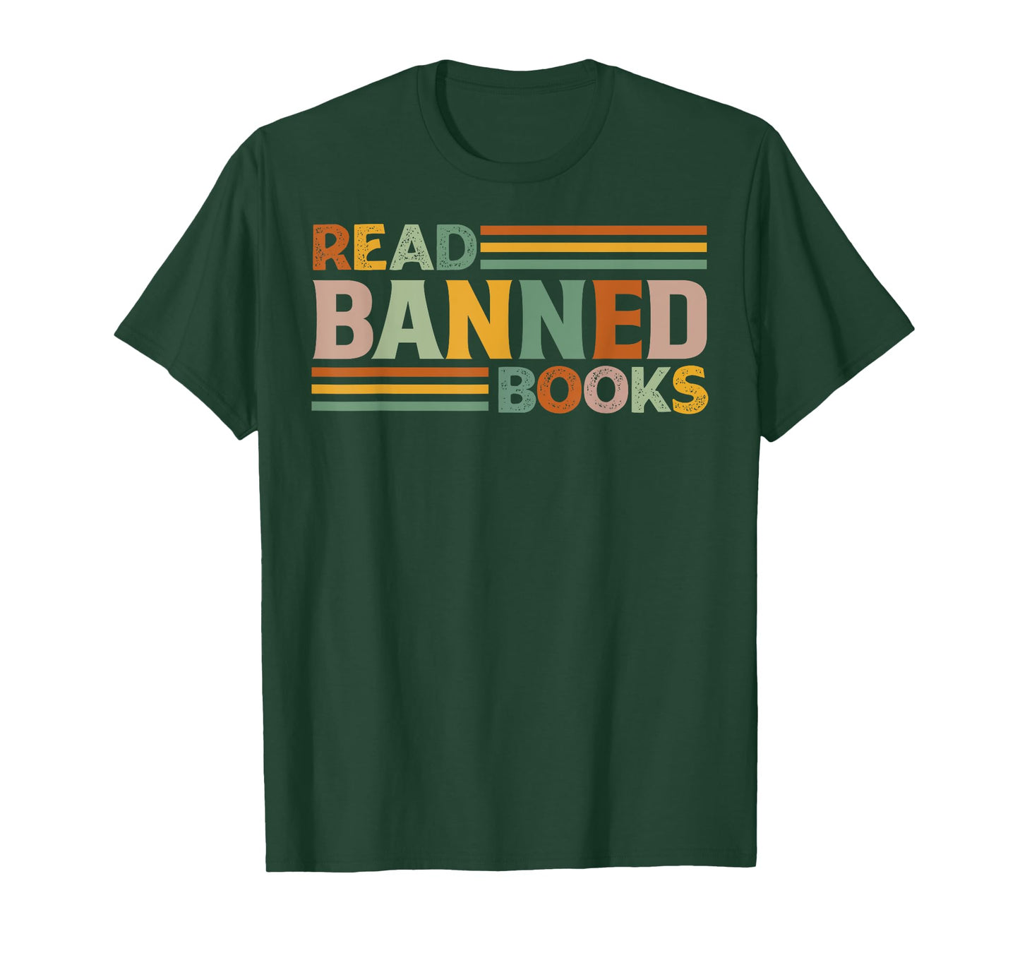 Cool Publication - Read - Old Stuff Read Banned Books T-Shirt - Unisex-Adults - Black - Small - Short Sleeve