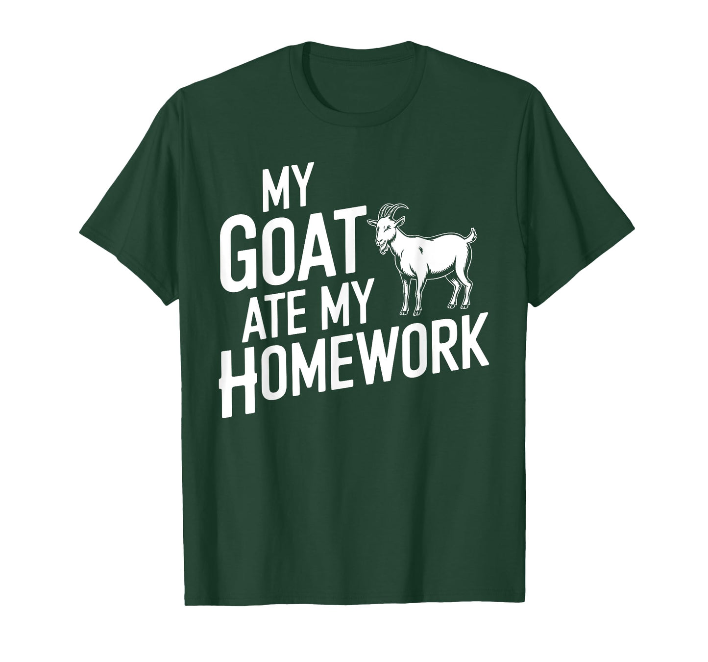 Funny Goat Art For Boys Girls Kids Goat Farmer Goat Lover T-Shirt