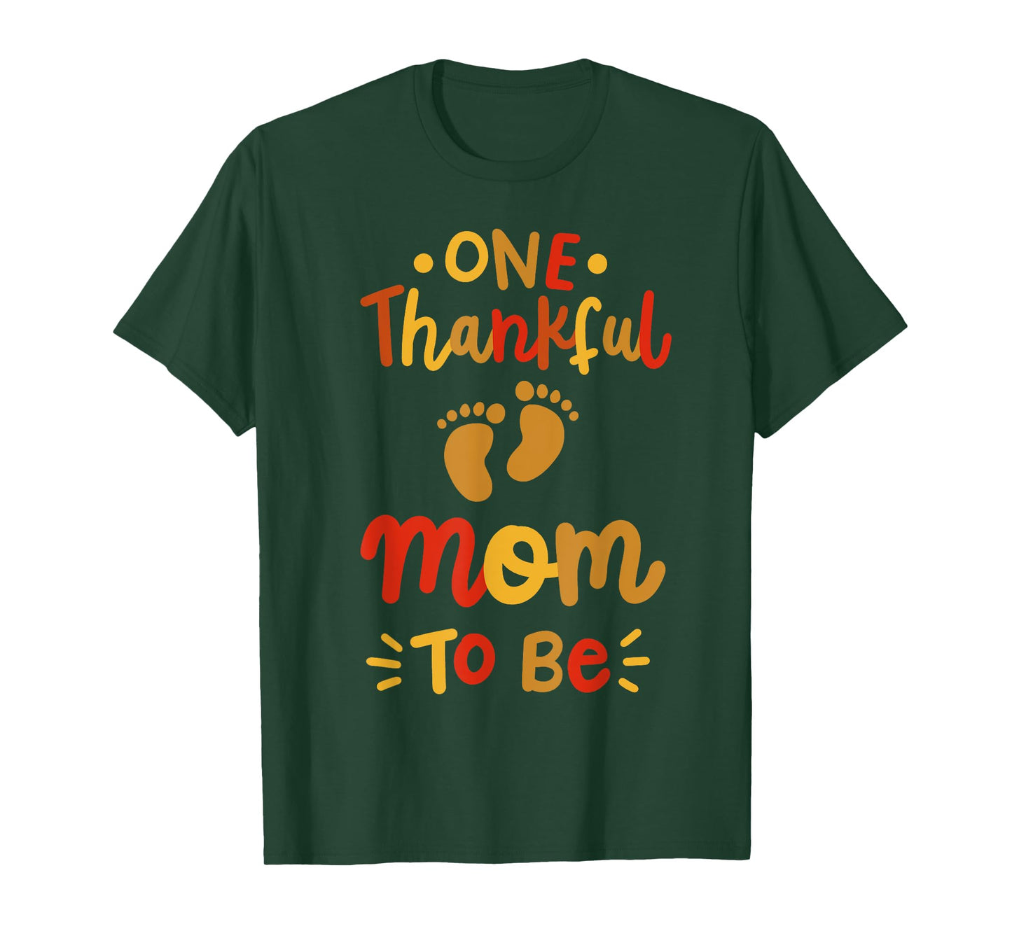 Thanksgiving Pregnancy Announcement Thankful Mom Family T-Shirt