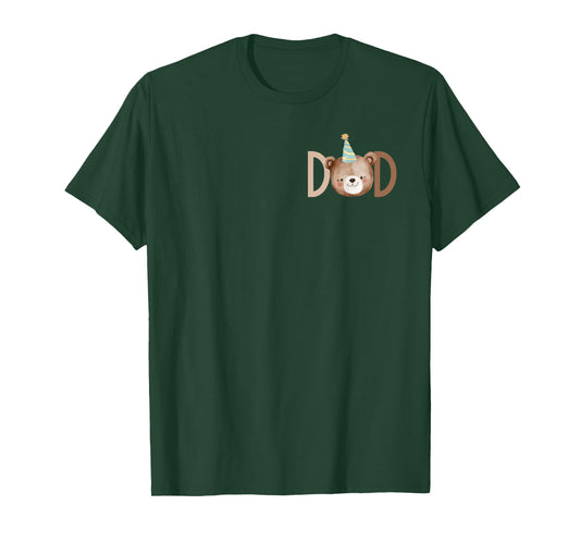 Dad Beary First Birthday Shirt Matching Family Outfit T-Shirt