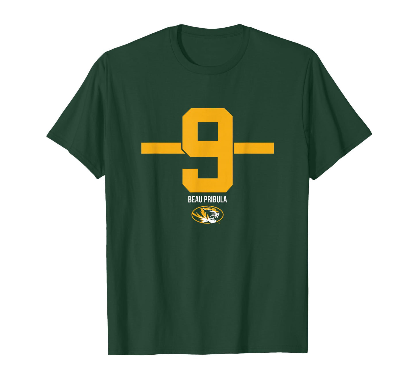 Missouri Football: Beau Pribula 9 Stripe T-Shirt