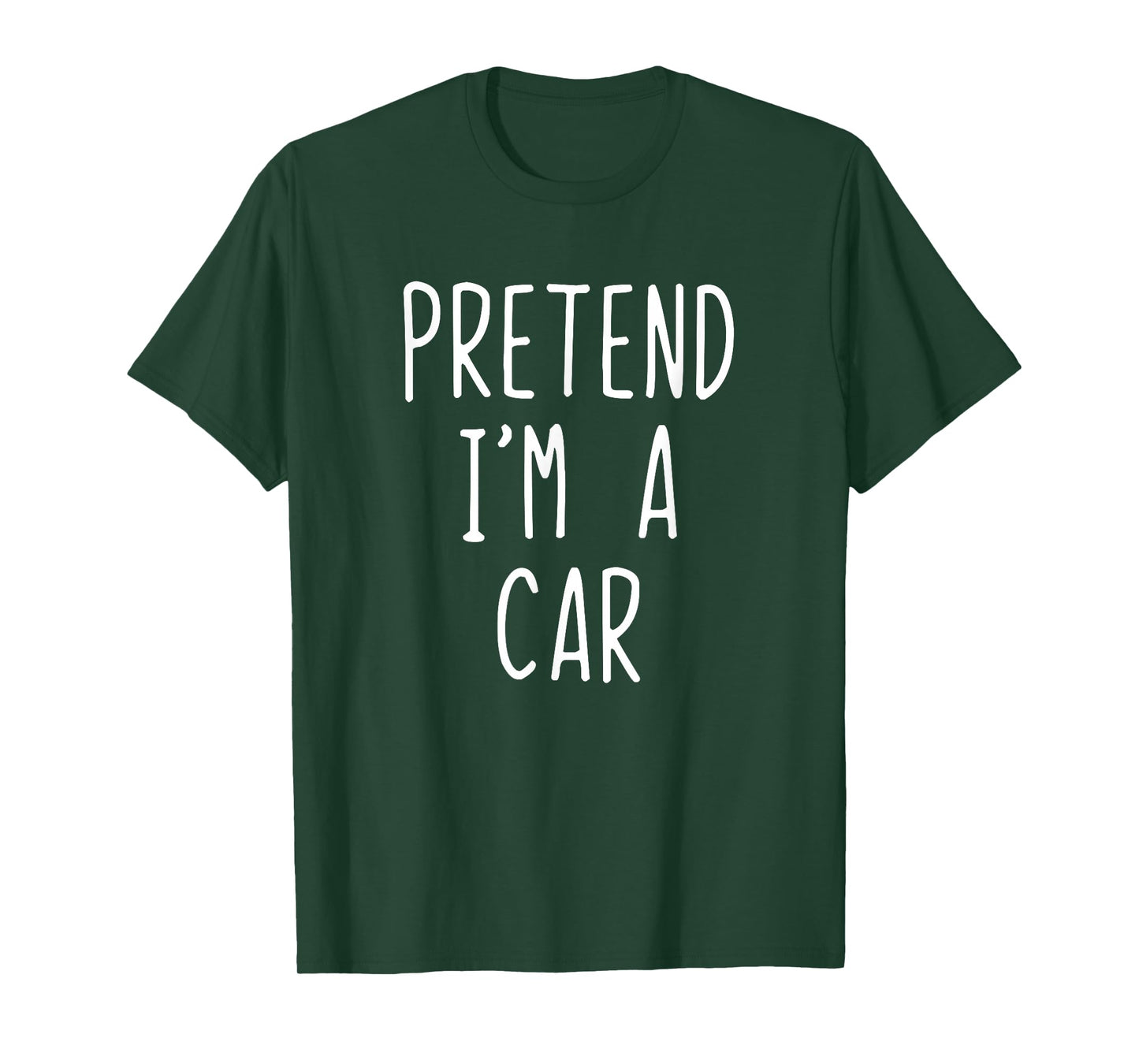 Pretend I'm A Car Costume Halloween Funny Lazy Adult Kids T-Shirt