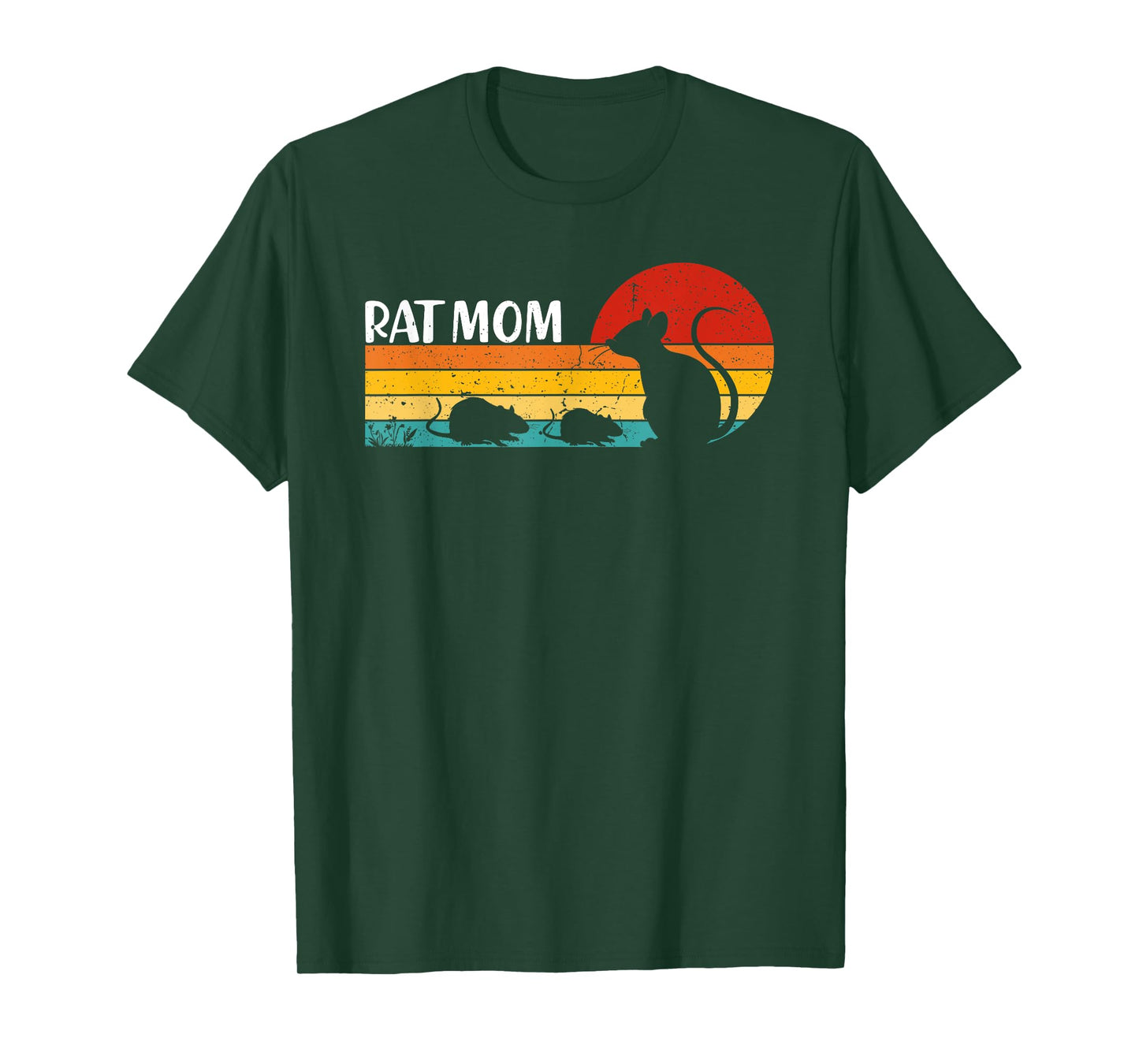 Rat Mom Mother's Day Animal Lover Retro Vintage T-Shirt