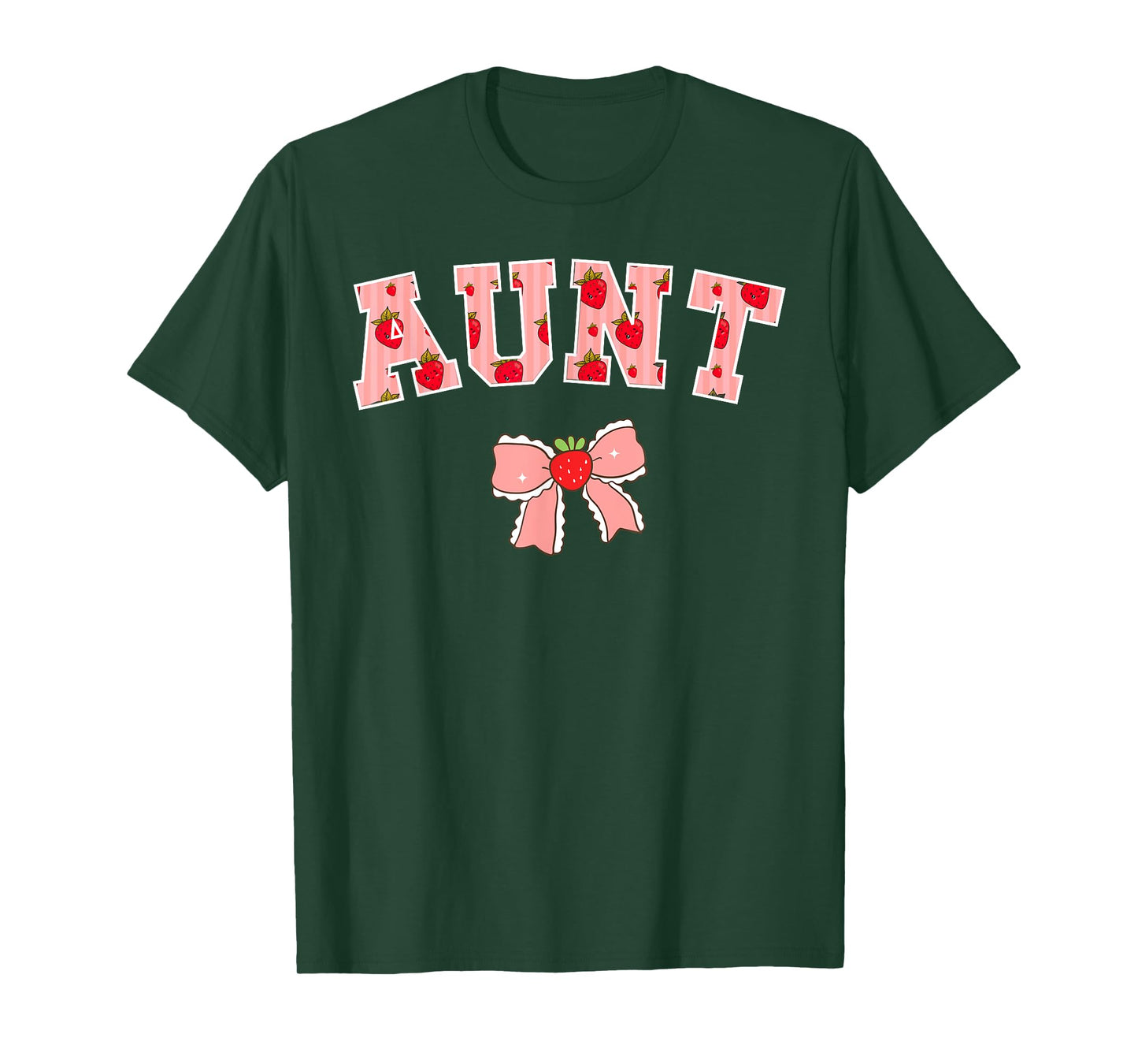 Aunt Strawberry First Birthday Party Funny Strawberry T-Shirt