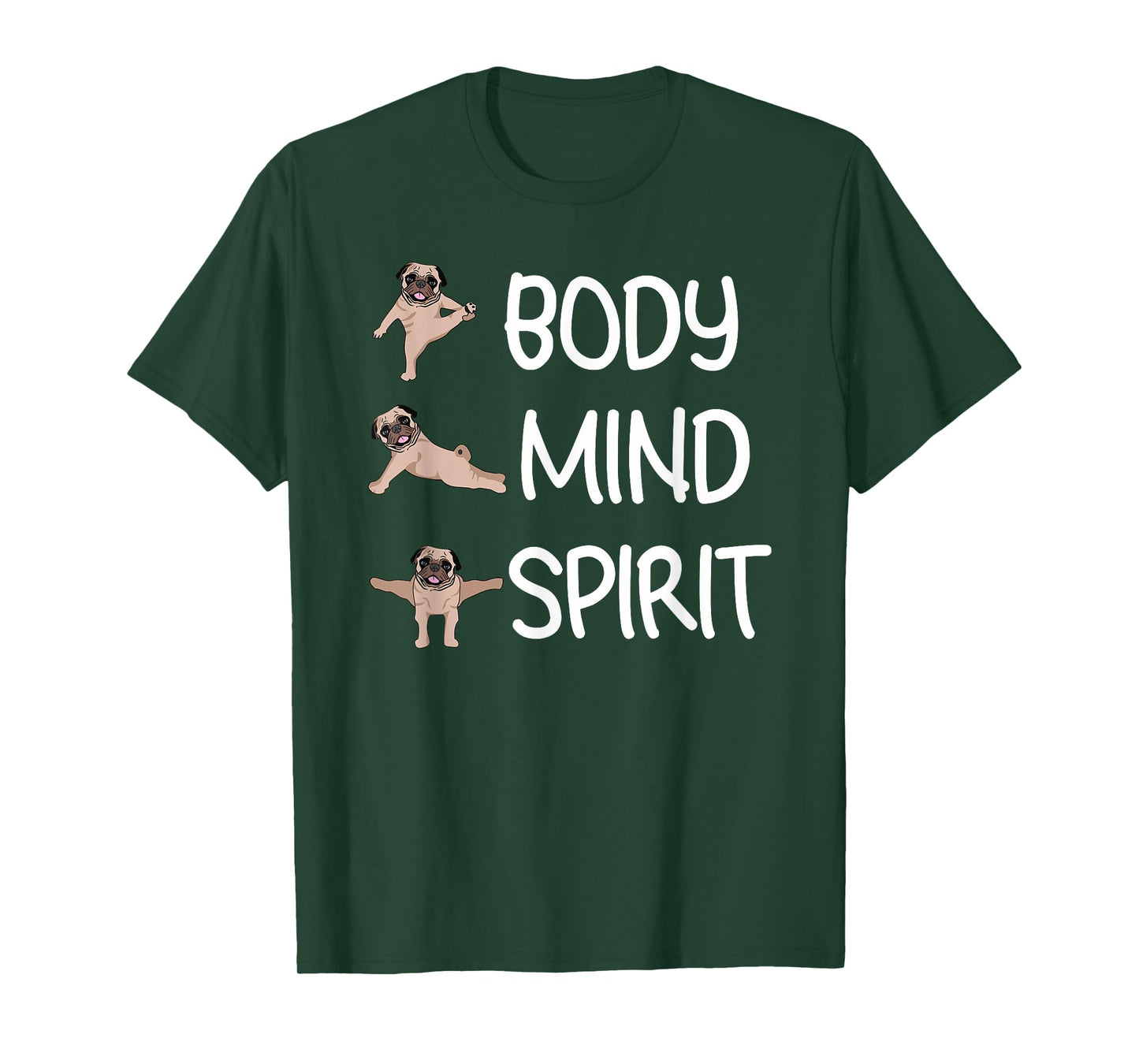 Funny Yoga Pug For Women Men Kids, Funny Dog Lovers T-Shirt