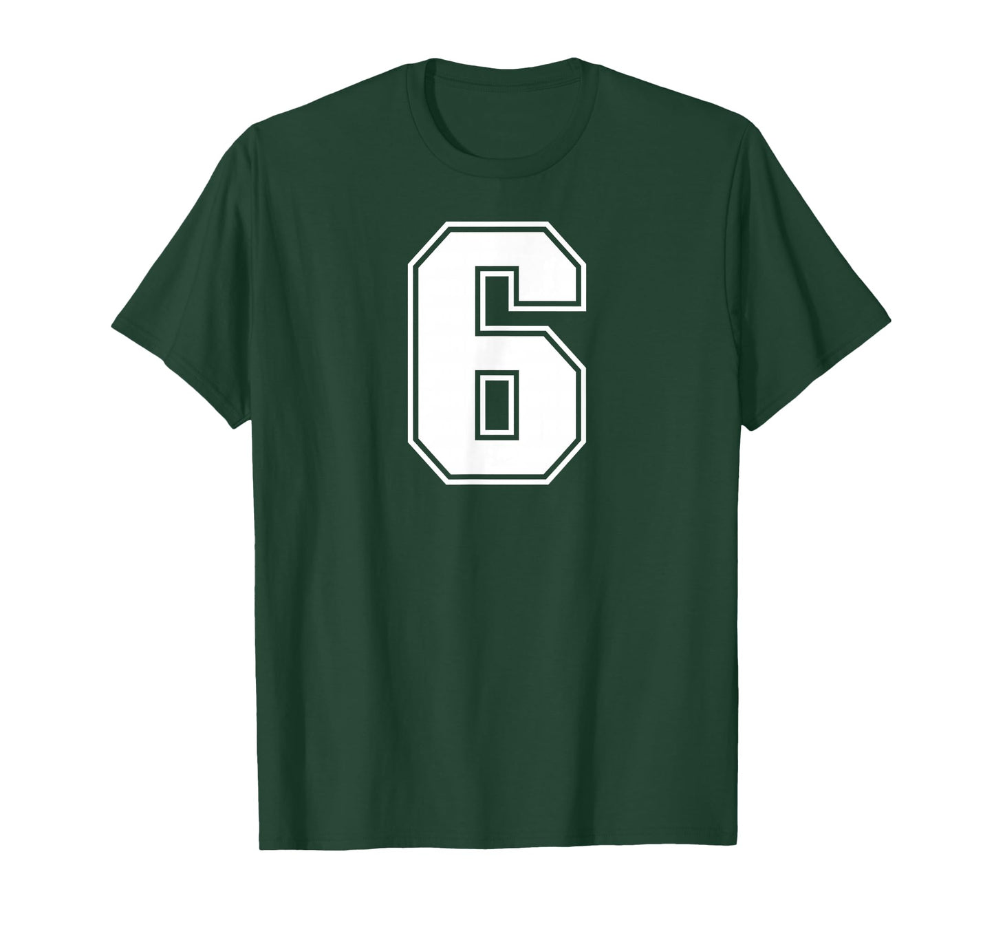 6 Number Six Team Sports Graphic Varsity Matching T-Shirt