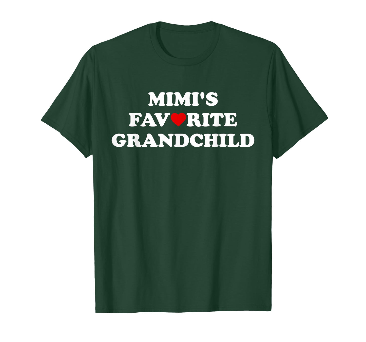 Mimi's Favorite Grandchild Grandmas Favorite Child Girl Boy T-Shirt
